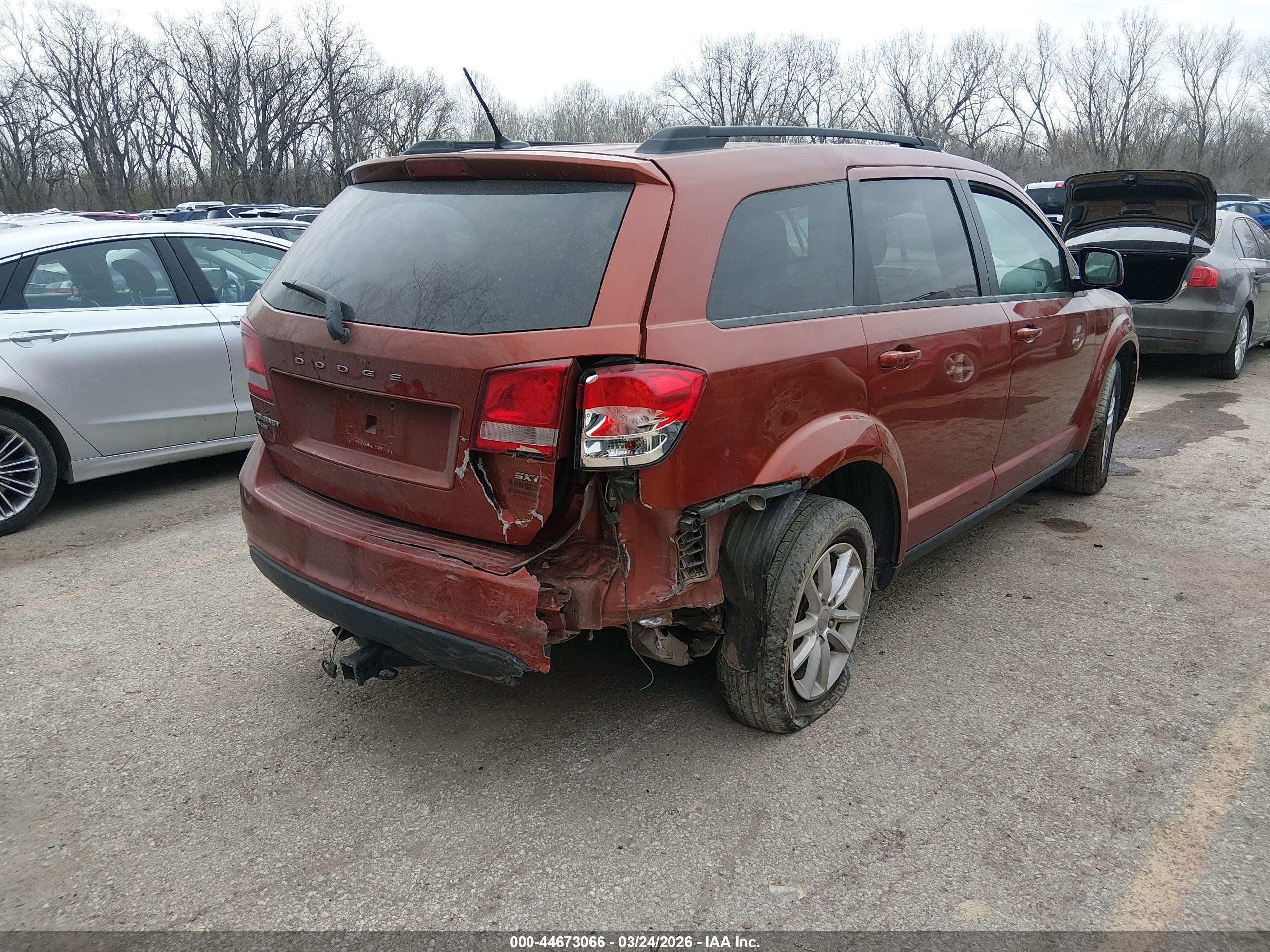 2014 Dodge Journey Sxt Orange vin: 3C4PDDBGXET143133