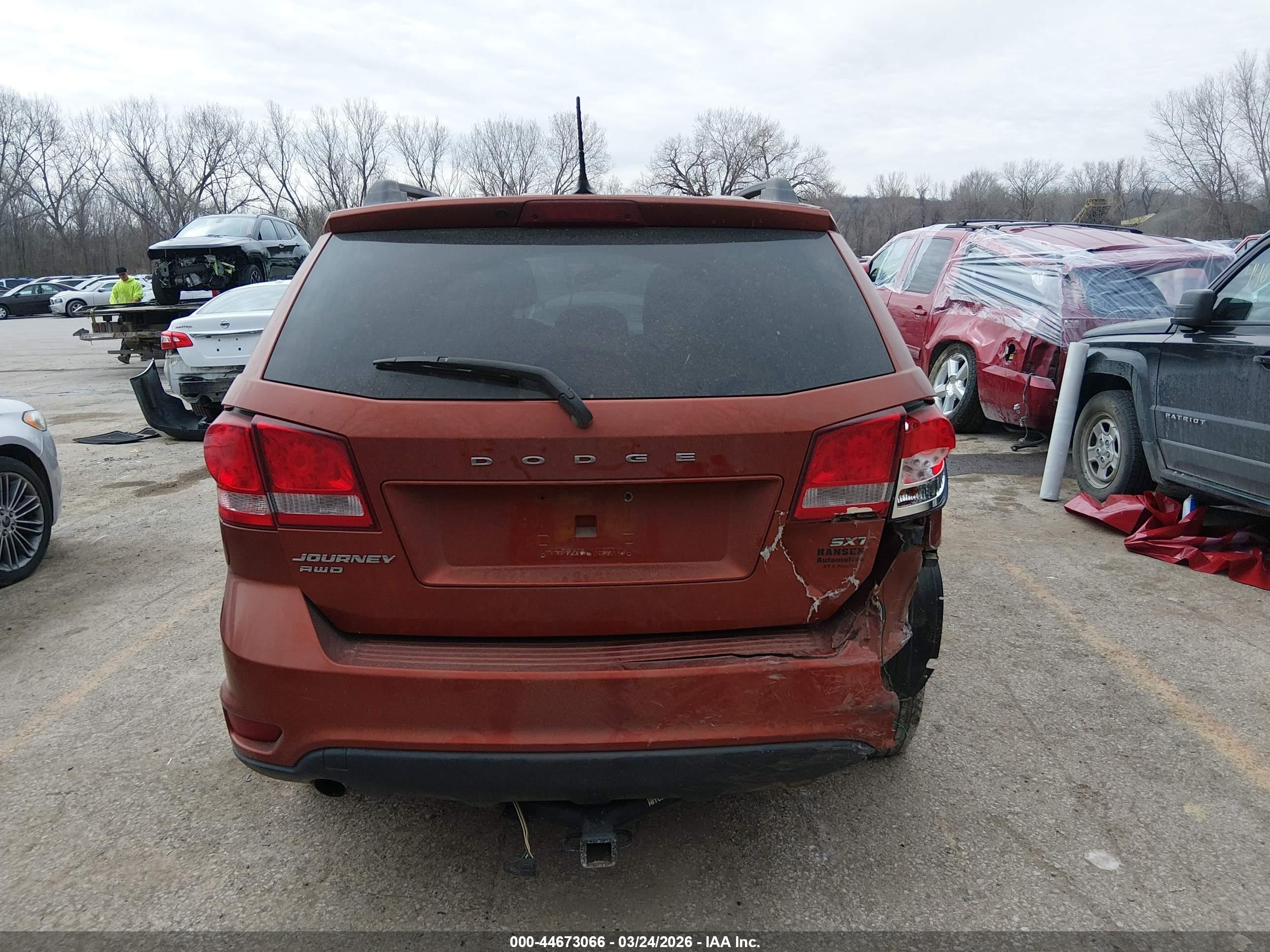 2014 Dodge Journey Sxt Orange vin: 3C4PDDBGXET143133