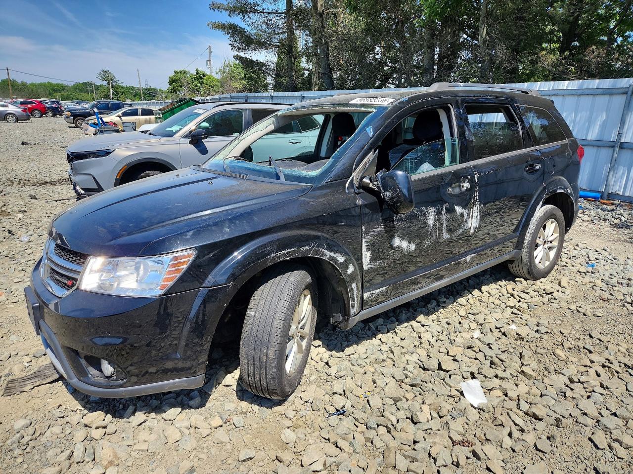 2014 Dodge Journey Sxt Black vin: 3C4PDDBGXET224911