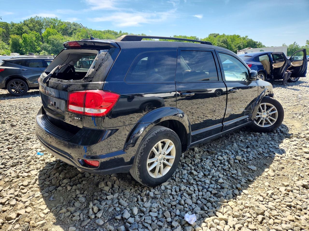 2014 Dodge Journey Sxt Black vin: 3C4PDDBGXET224911