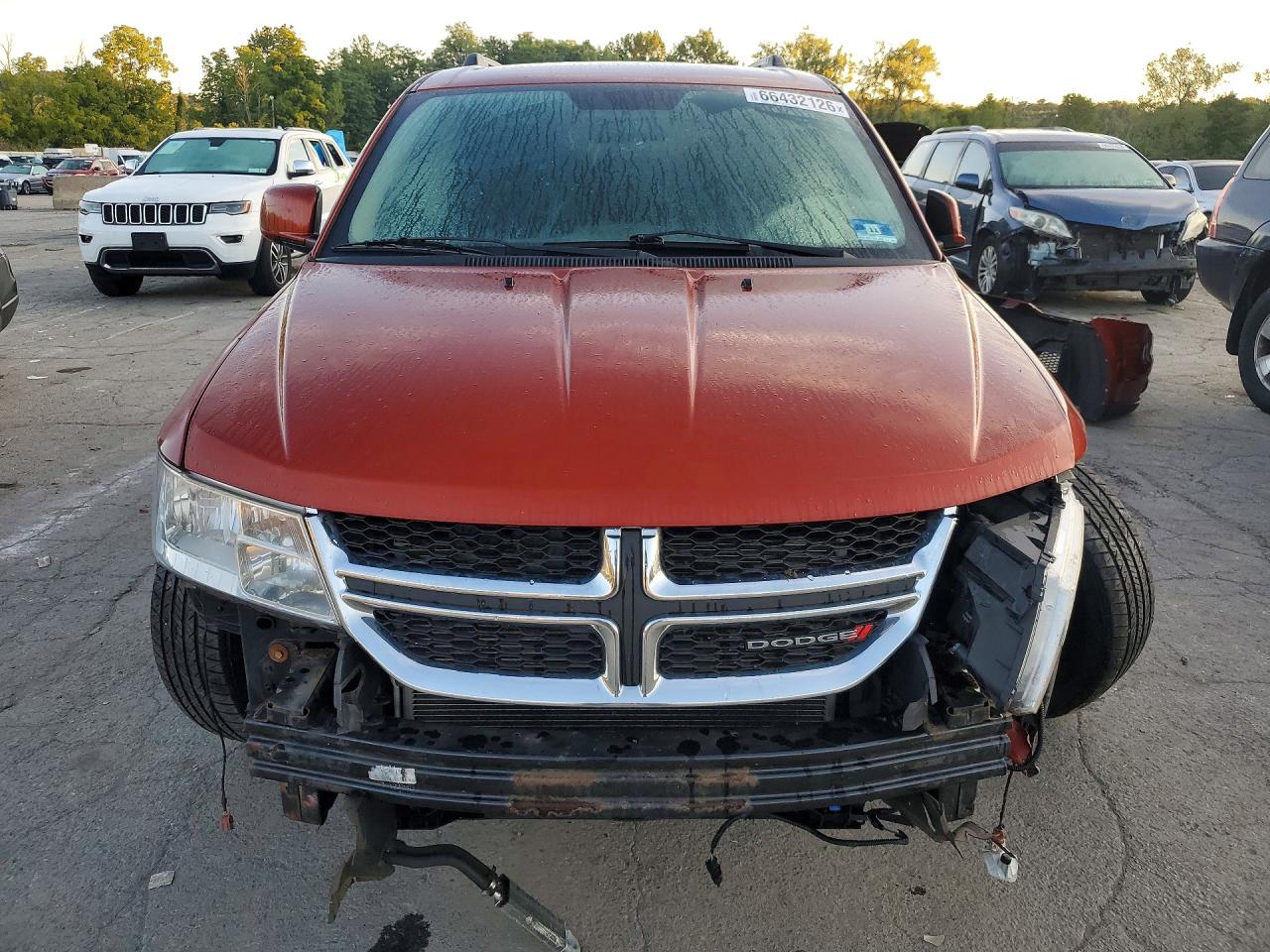 2014 Dodge Journey Sxt Оранжевый vin: 3C4PDDBGXET297311