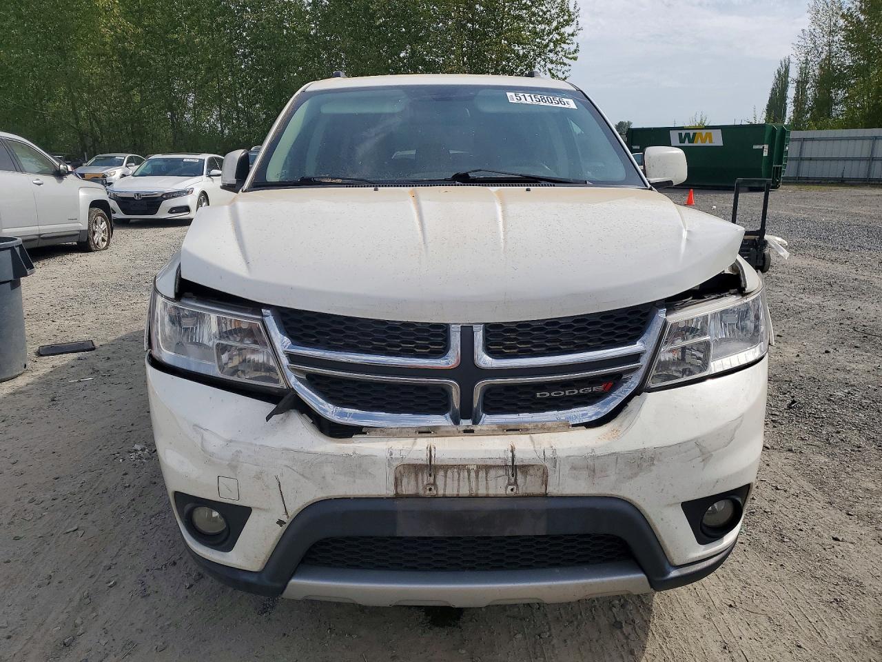 2015 Dodge Journey Sxt White vin: 3C4PDDBGXFT526202