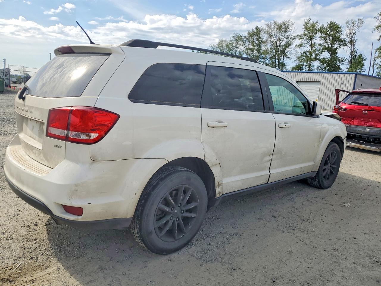 2015 Dodge Journey Sxt White vin: 3C4PDDBGXFT526202