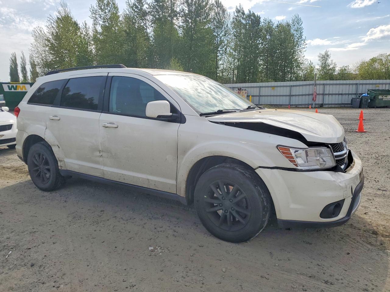 2015 Dodge Journey Sxt White vin: 3C4PDDBGXFT526202