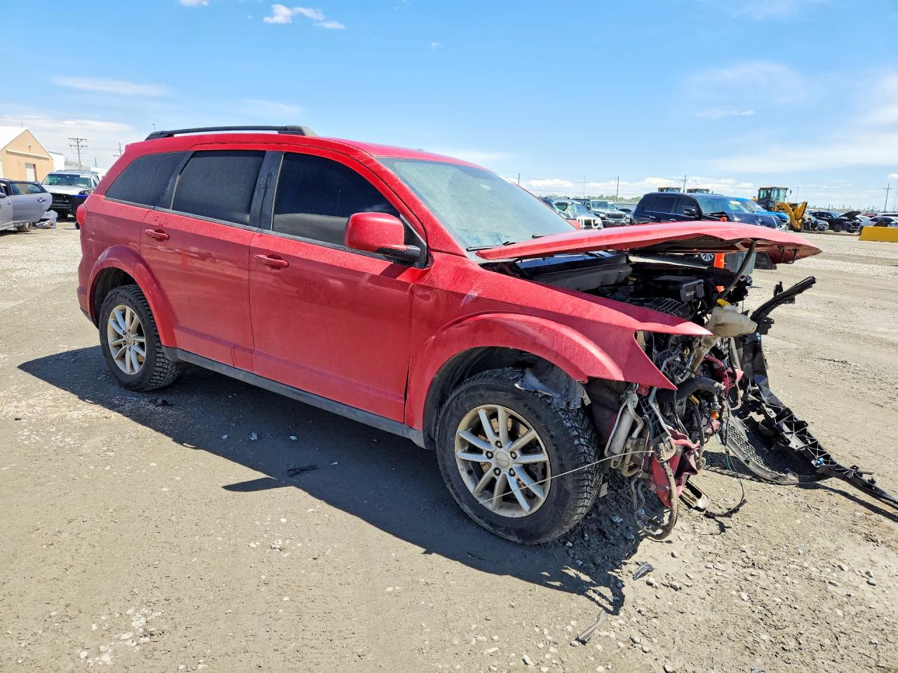 2017 Dodge Journey Sxt Red vin: 3C4PDDBGXHT540037