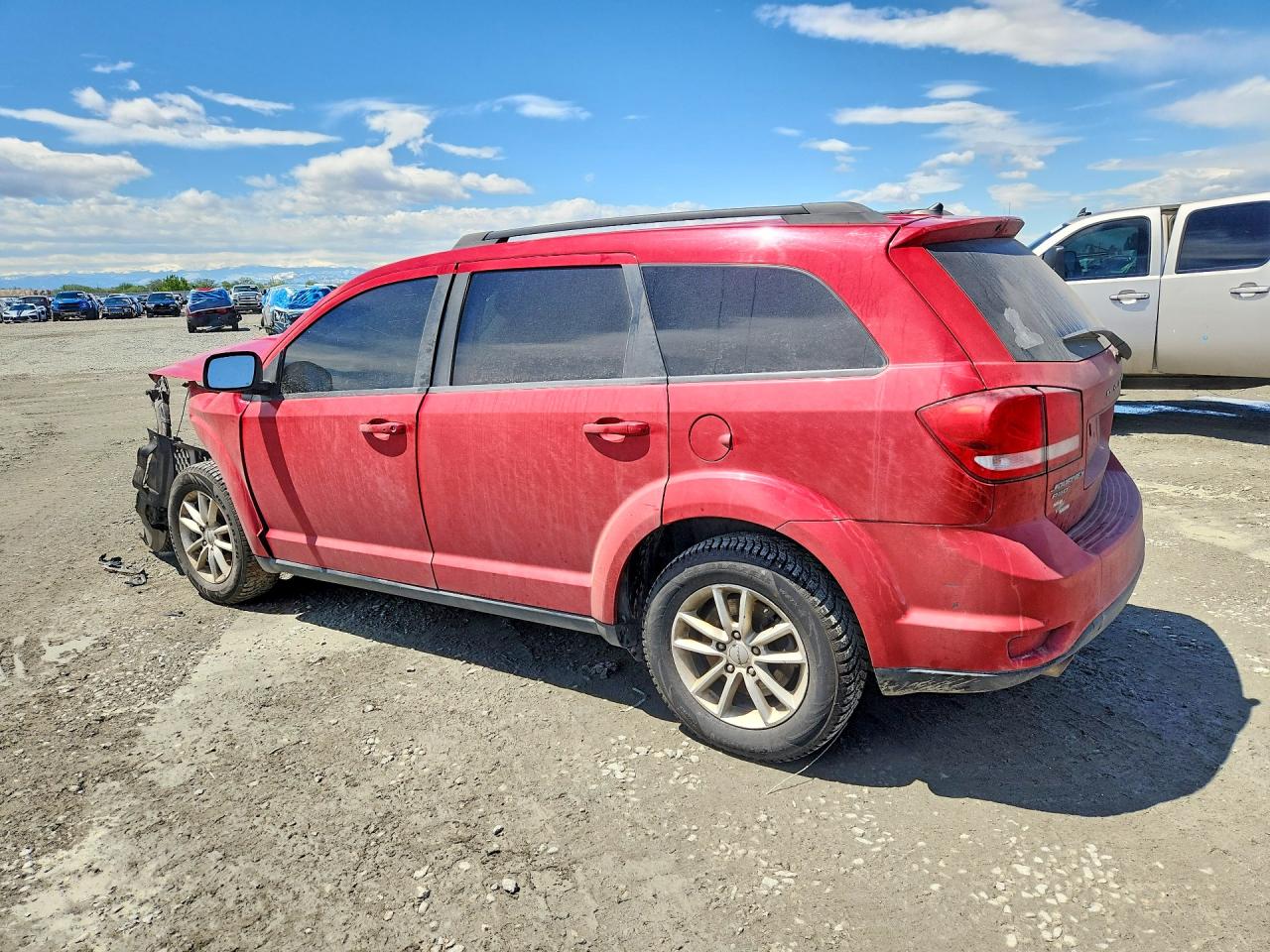 2017 Dodge Journey Sxt Red vin: 3C4PDDBGXHT540037