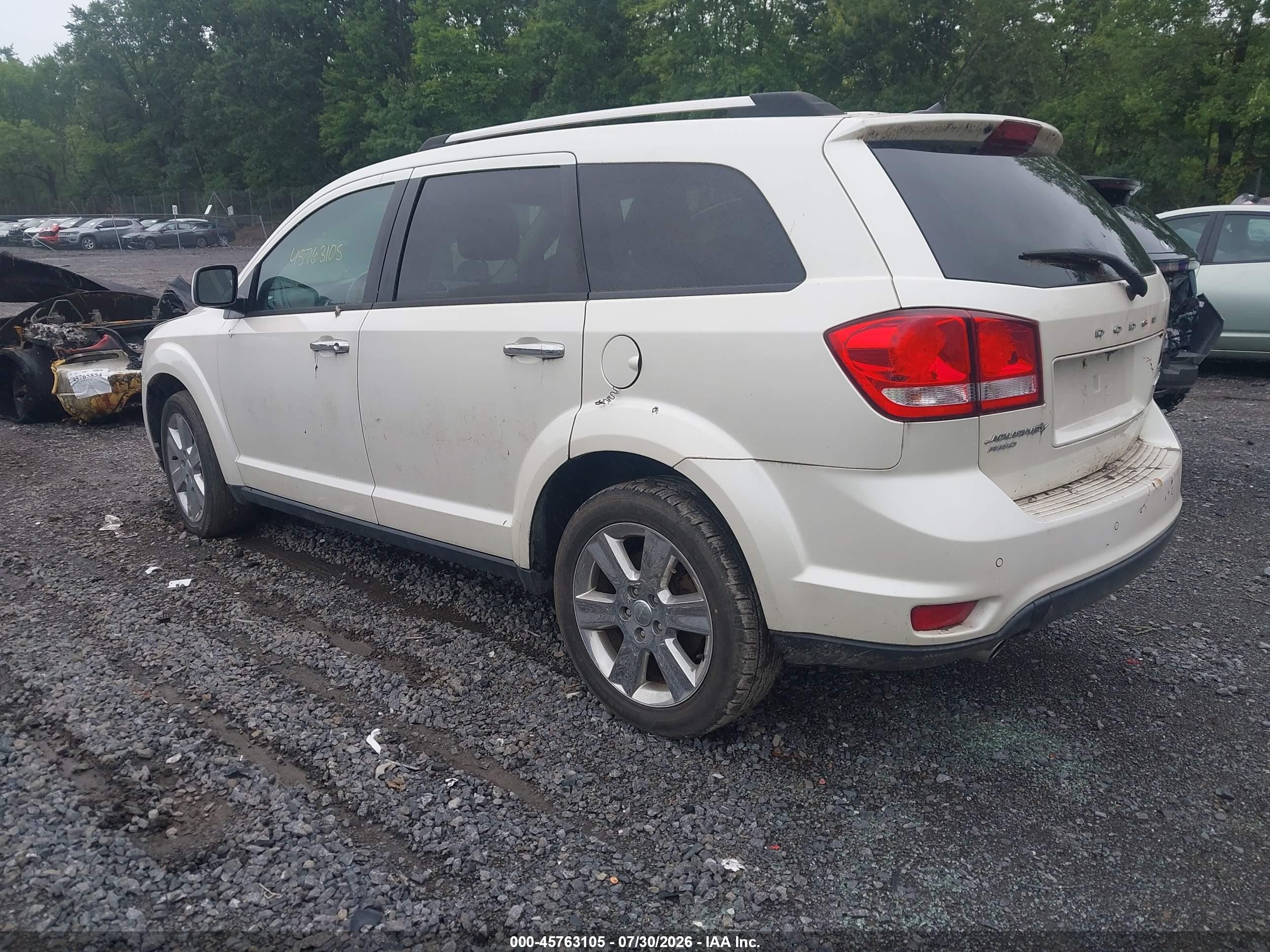 2015 Dodge Journey Limited White vin: 3C4PDDDG1FT666099