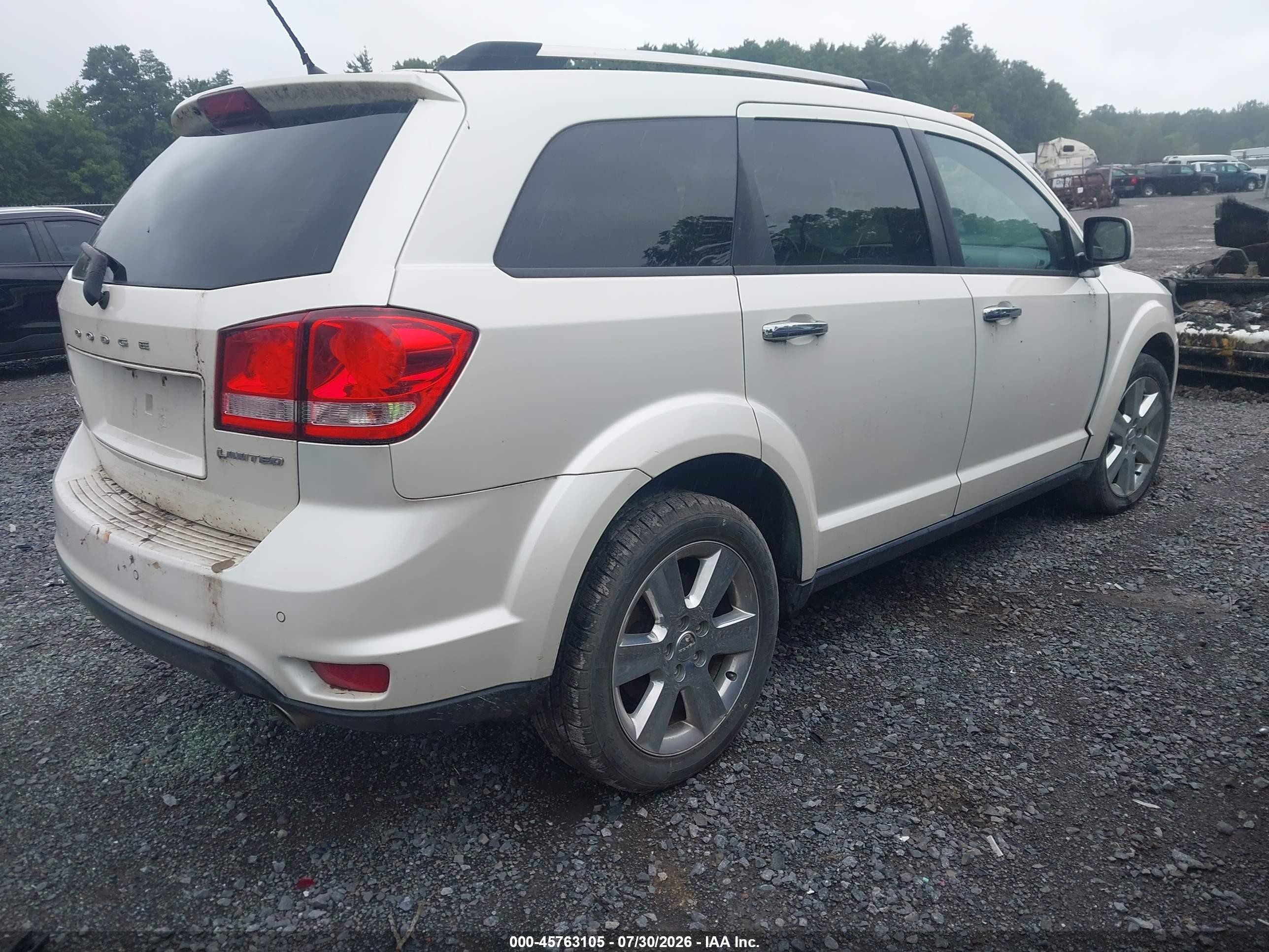 2015 Dodge Journey Limited White vin: 3C4PDDDG1FT666099