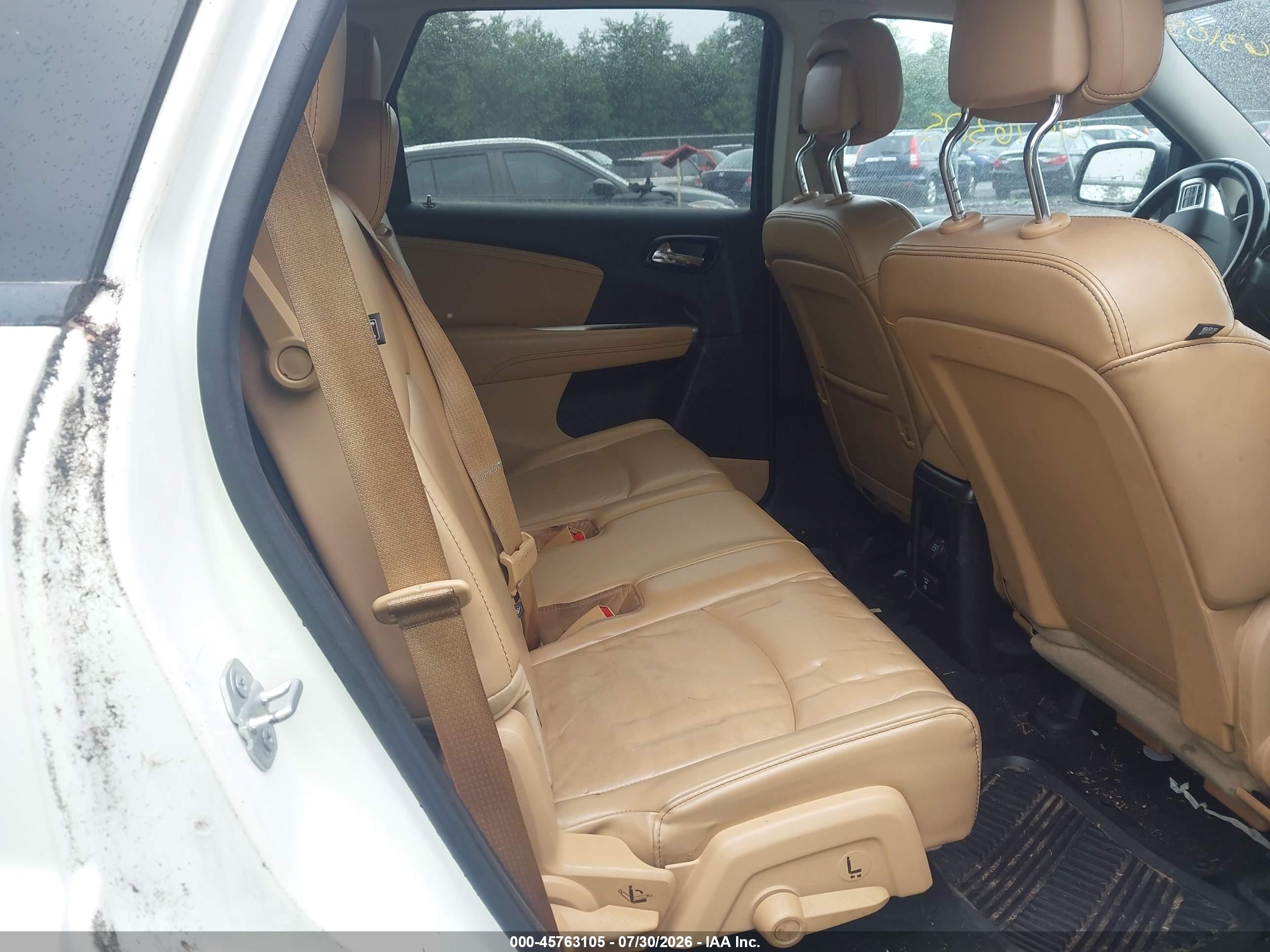 2015 Dodge Journey Limited White vin: 3C4PDDDG1FT666099