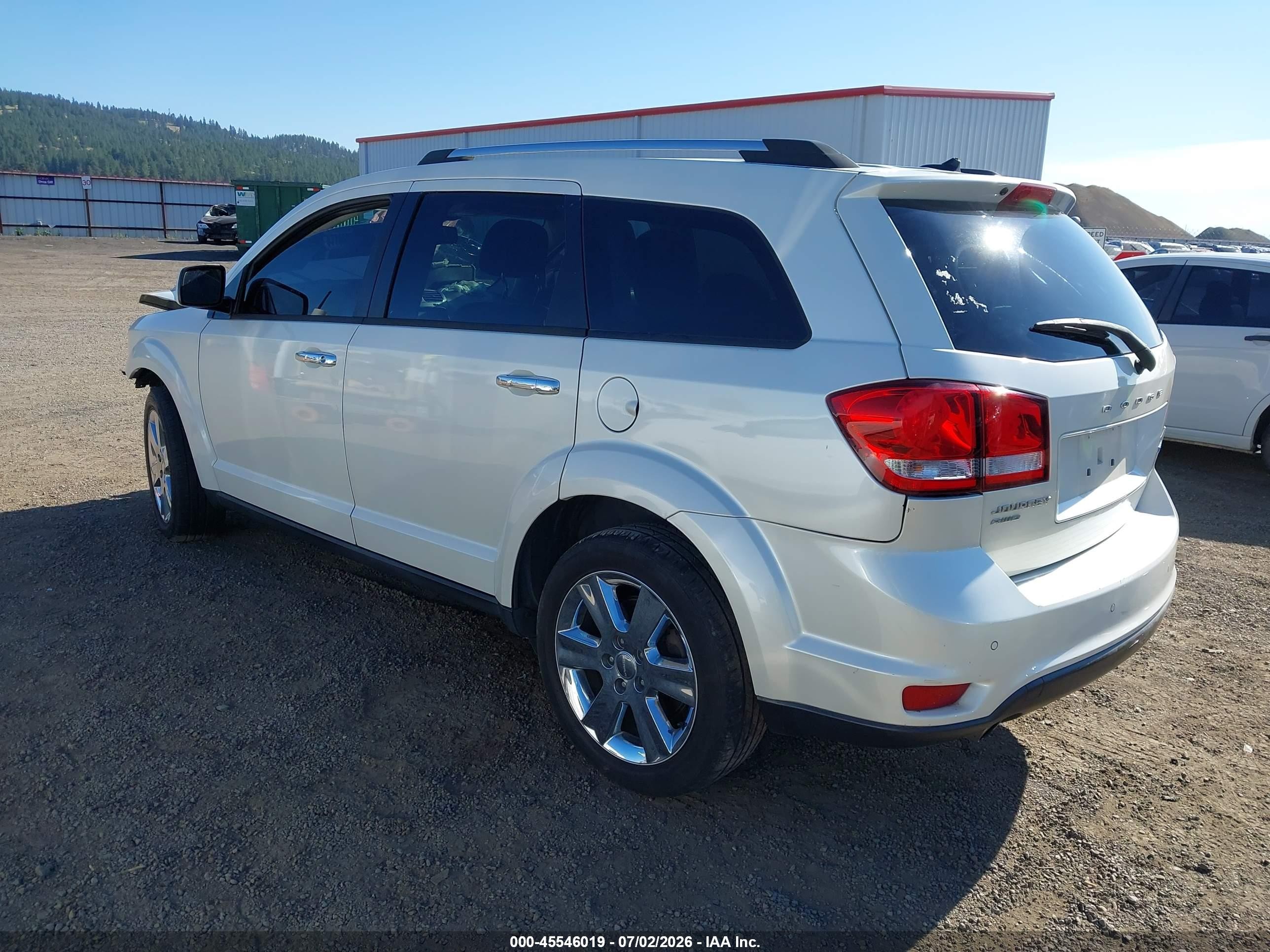 2013 Dodge Journey Crew White vin: 3C4PDDDG3DT646272