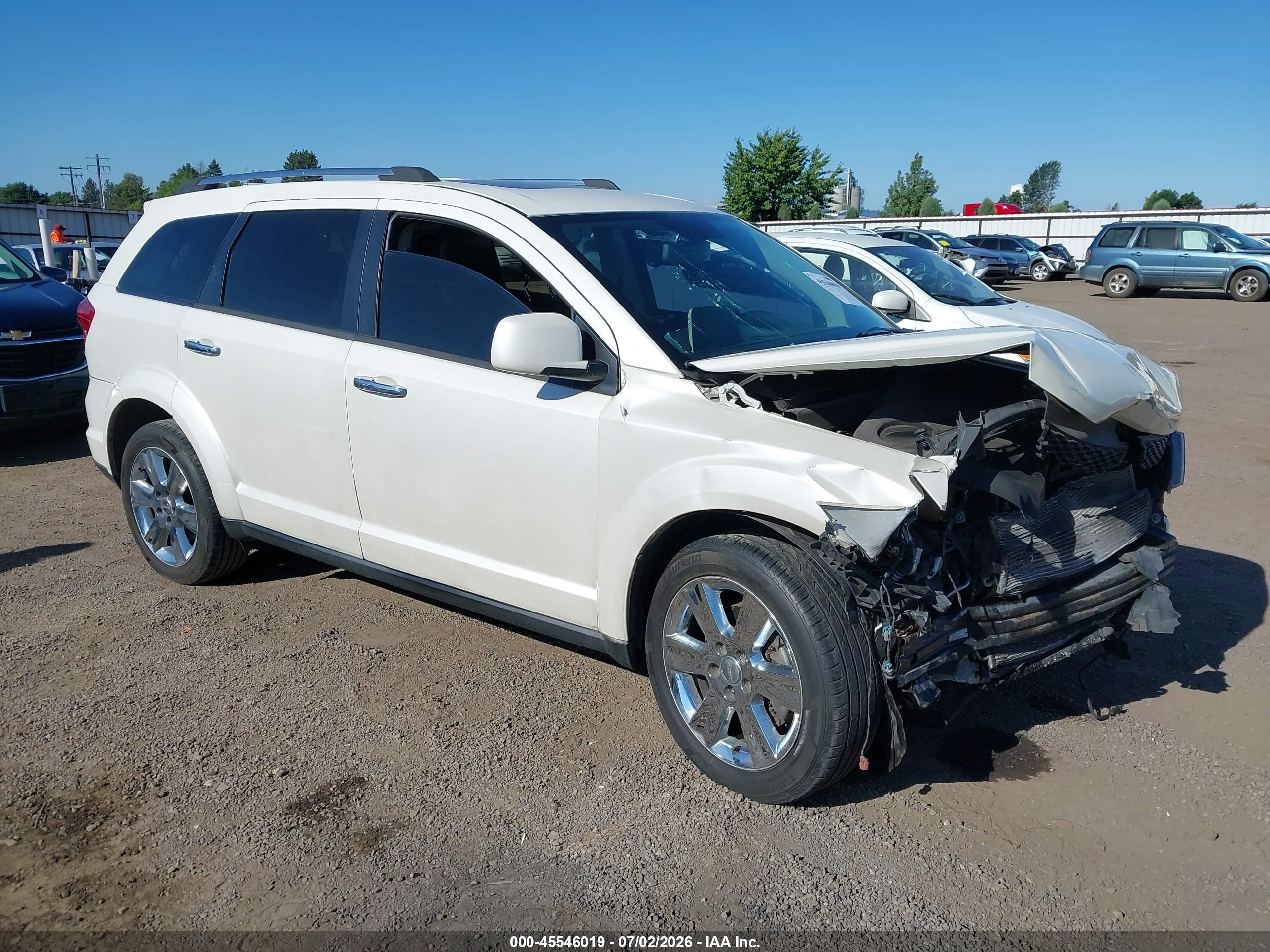 2013 Dodge Journey Crew White vin: 3C4PDDDG3DT646272