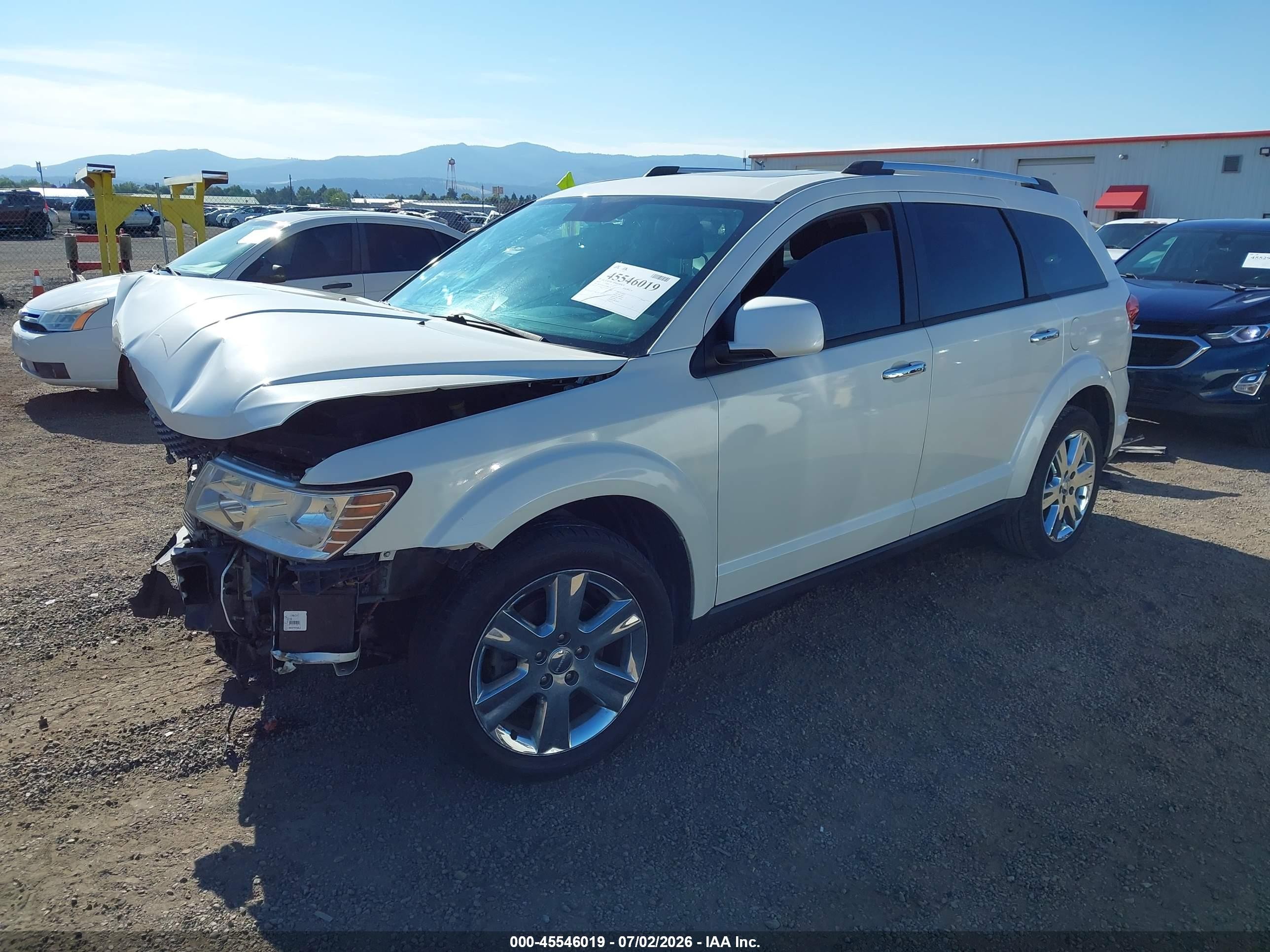 2013 Dodge Journey Crew White vin: 3C4PDDDG3DT646272