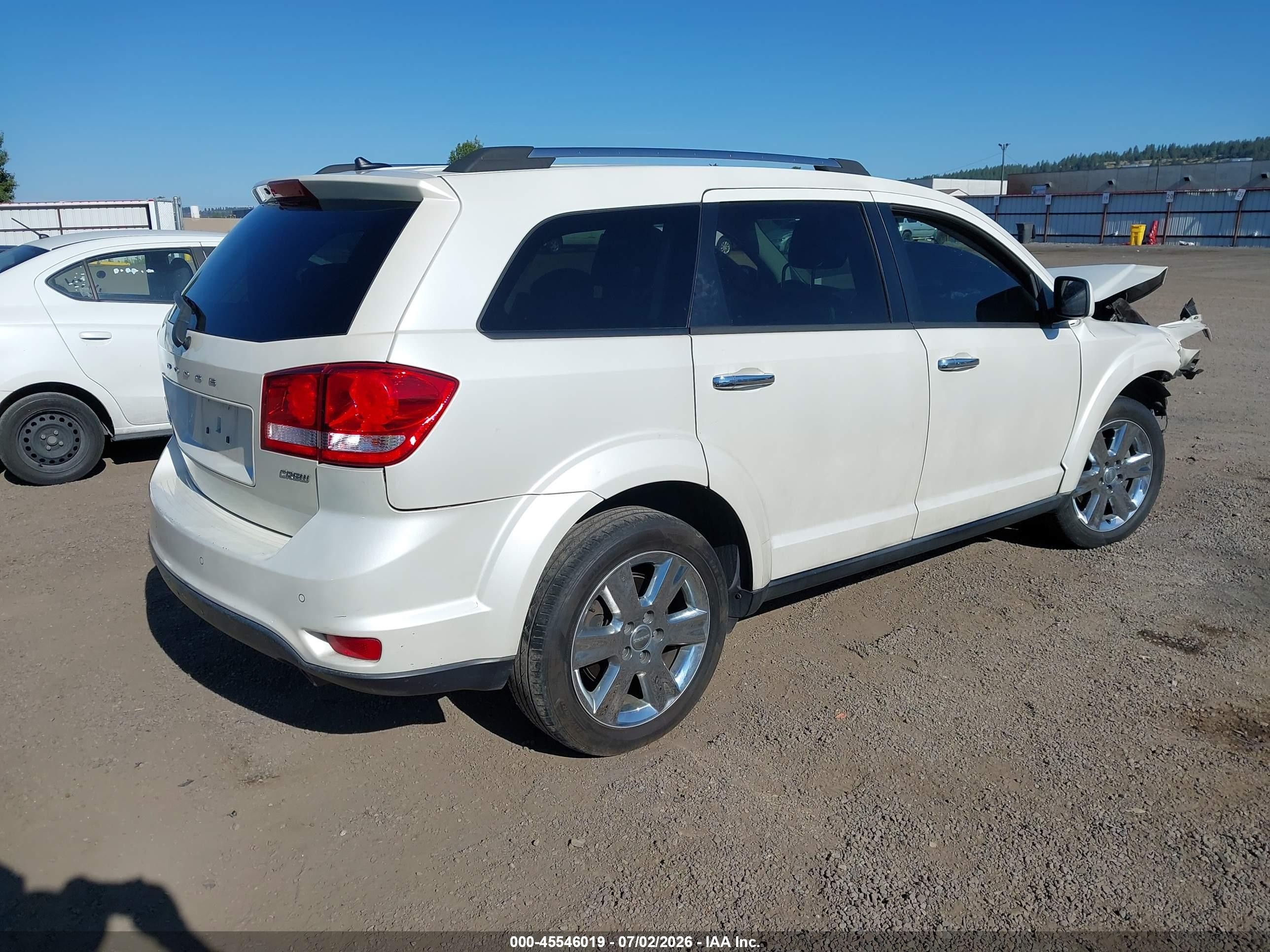 2013 Dodge Journey Crew White vin: 3C4PDDDG3DT646272