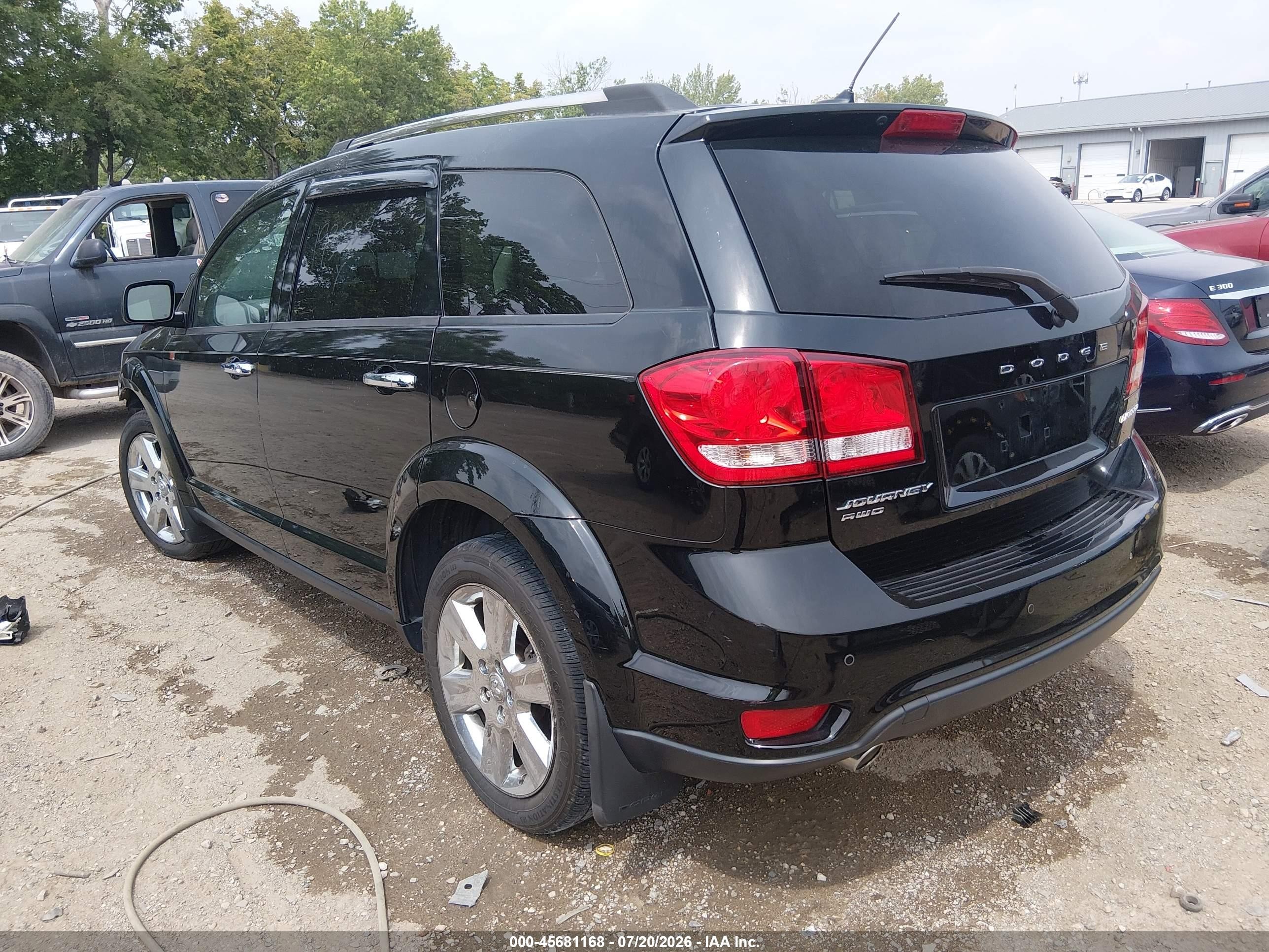 2014 Dodge Journey Limited Black vin: 3C4PDDDG3ET193322