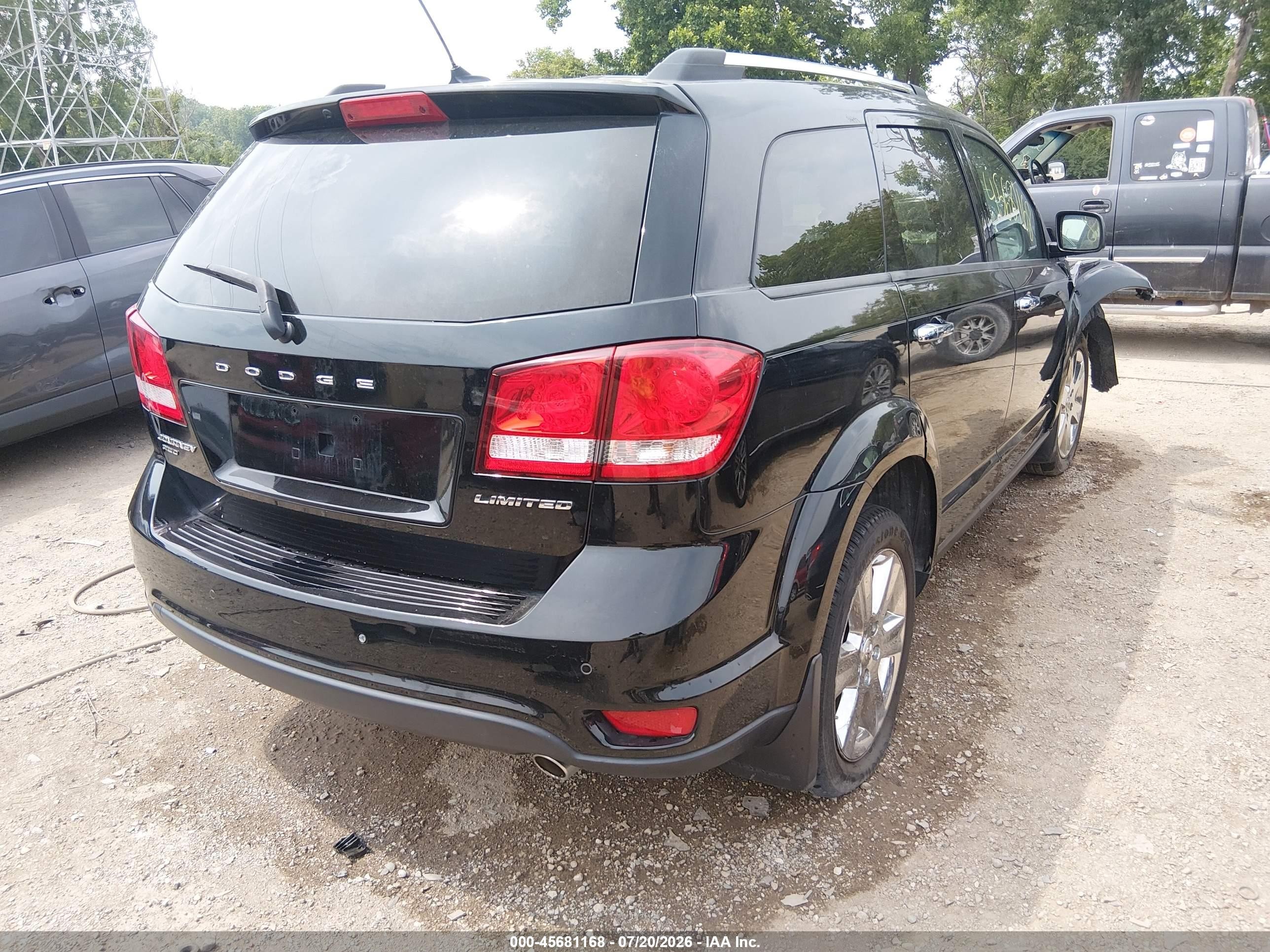 2014 Dodge Journey Limited Black vin: 3C4PDDDG3ET193322
