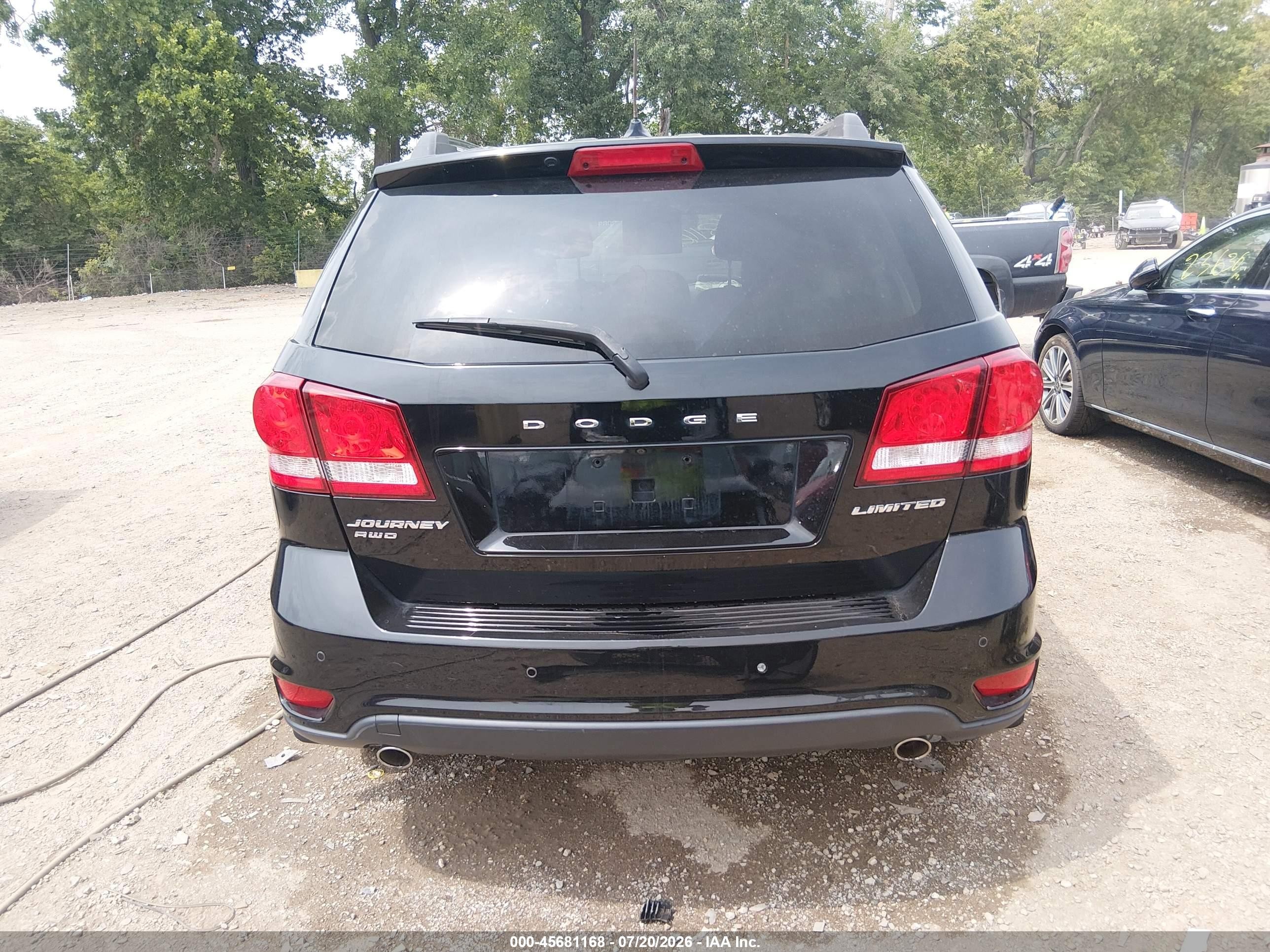2014 Dodge Journey Limited Black vin: 3C4PDDDG3ET193322