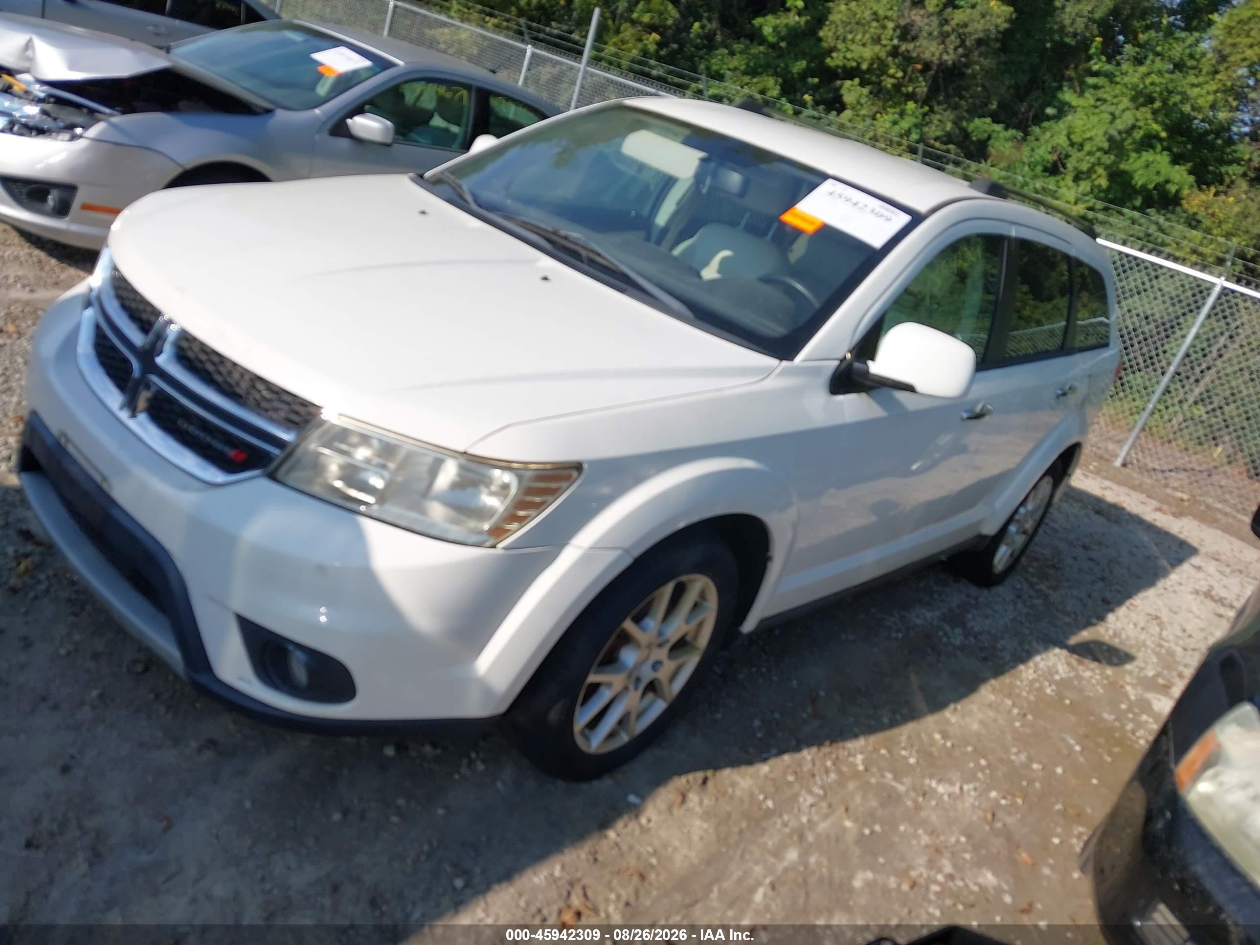 2013 Dodge Journey Crew Белый vin: 3C4PDDDG4DT591167