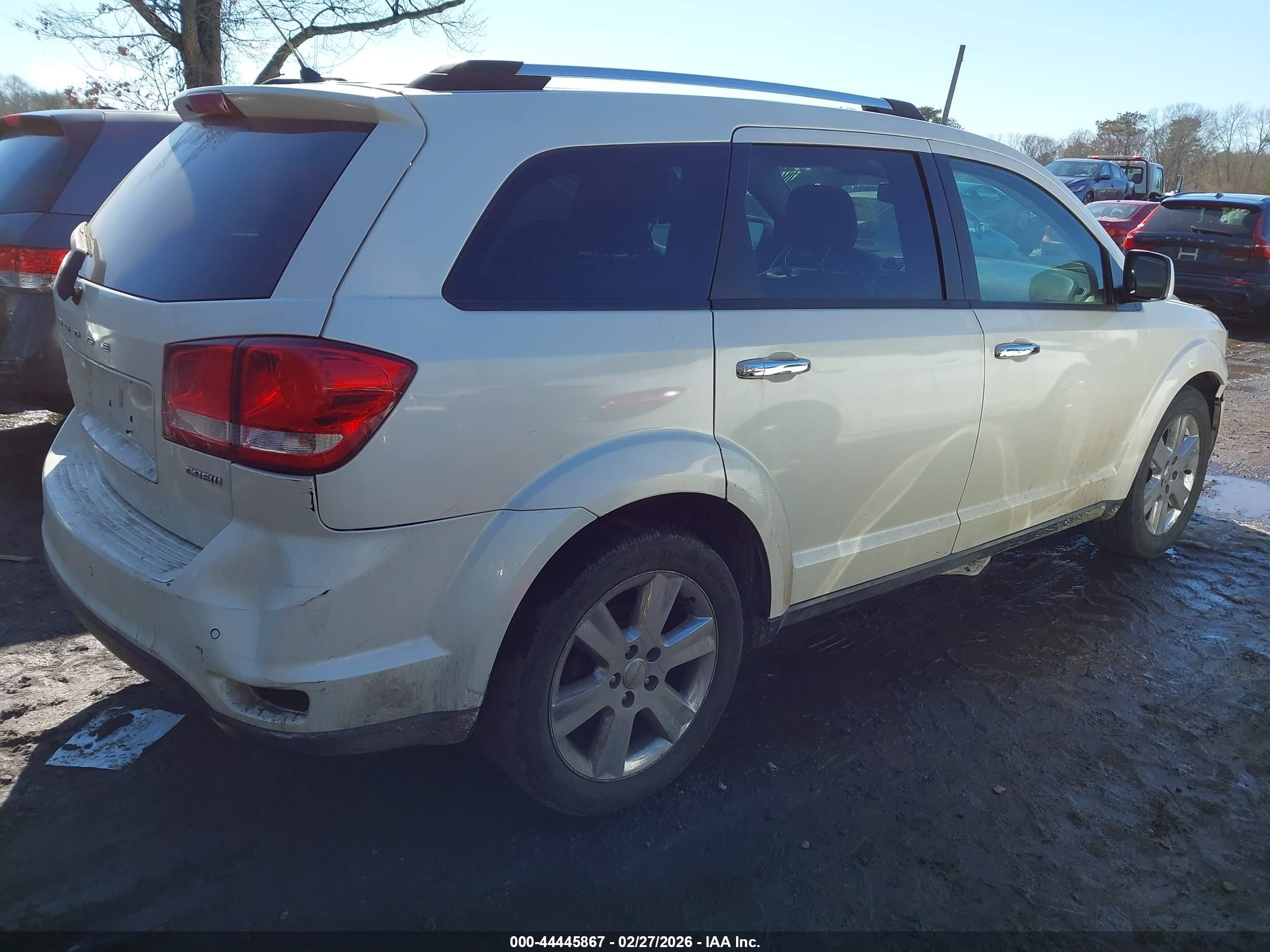 2012 Dodge Journey Crew White vin: 3C4PDDDG6CT235351
