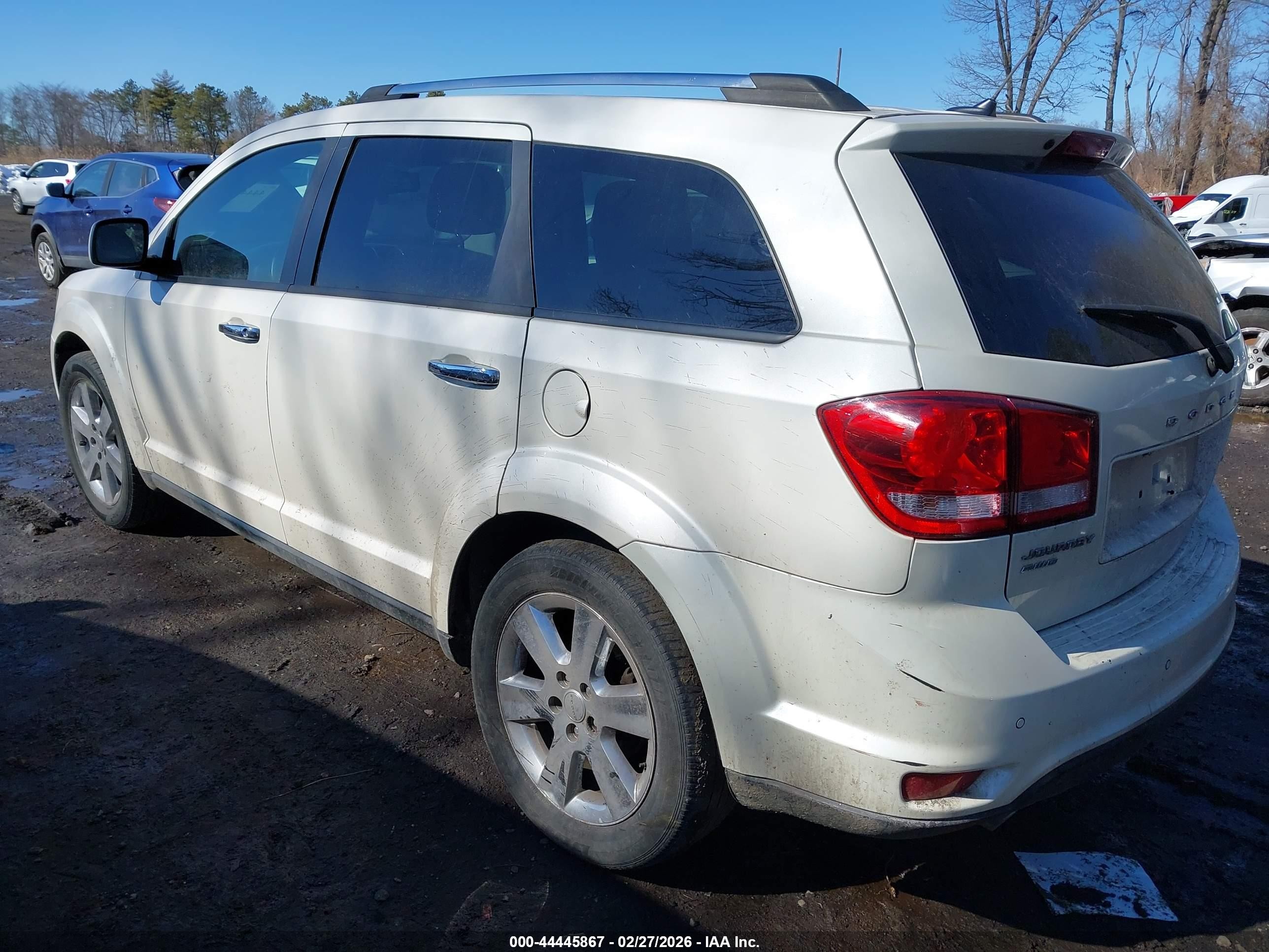 2012 Dodge Journey Crew White vin: 3C4PDDDG6CT235351