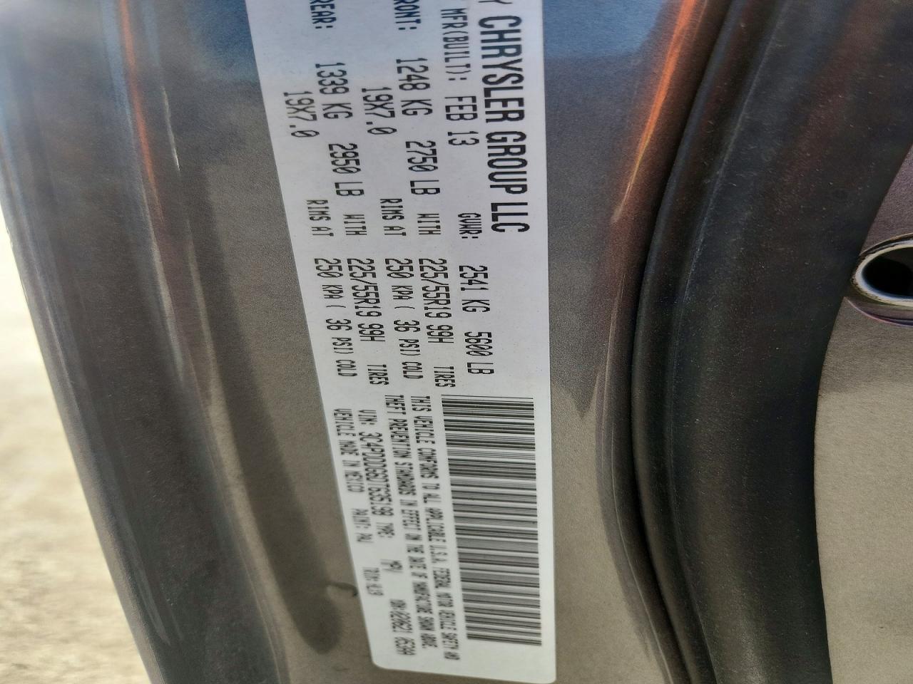 2013 Dodge Journey Crew Gray vin: 3C4PDDDG6DT635198