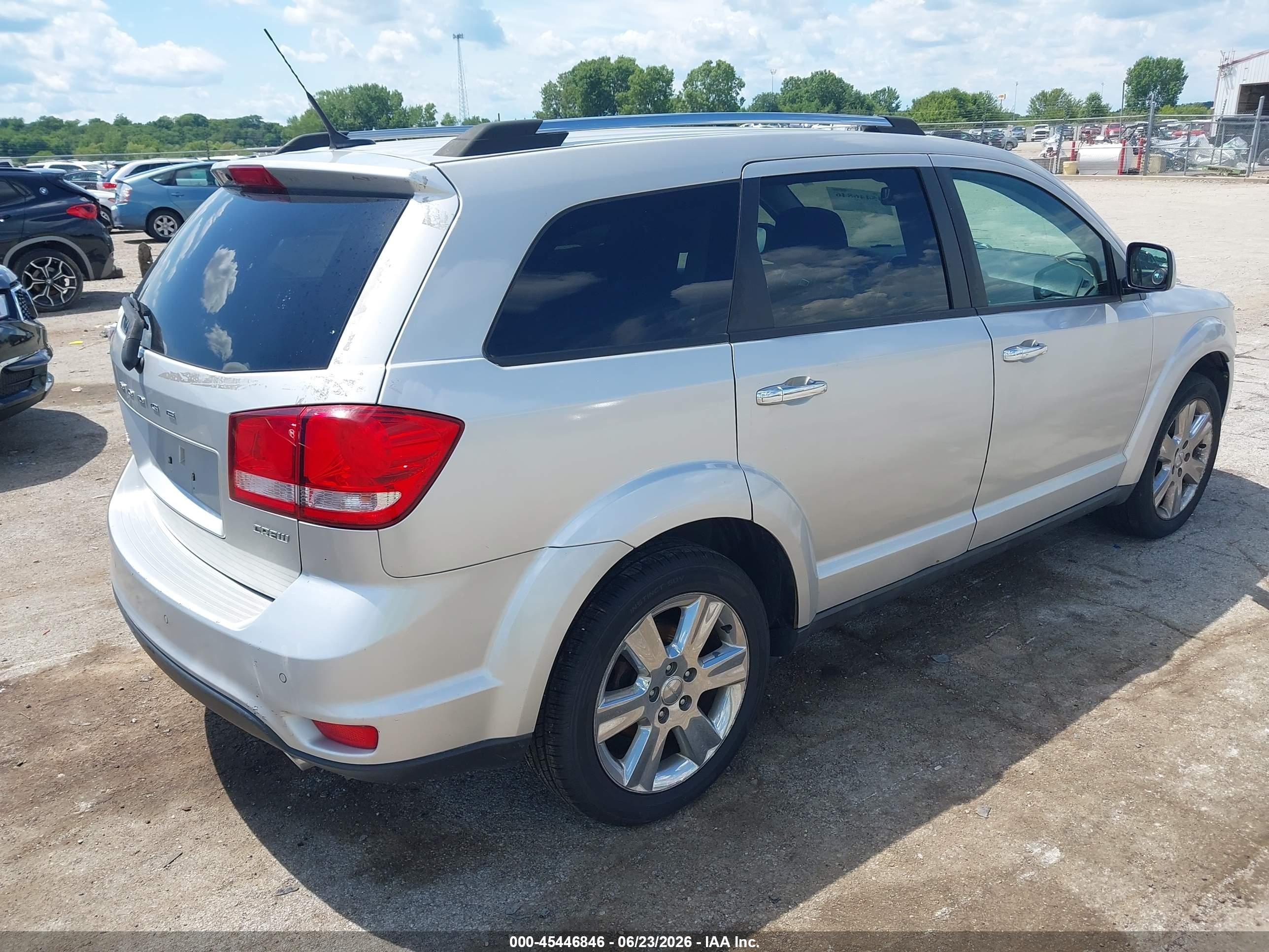2012 Dodge Journey Crew Silver vin: 3C4PDDDG7CT225346