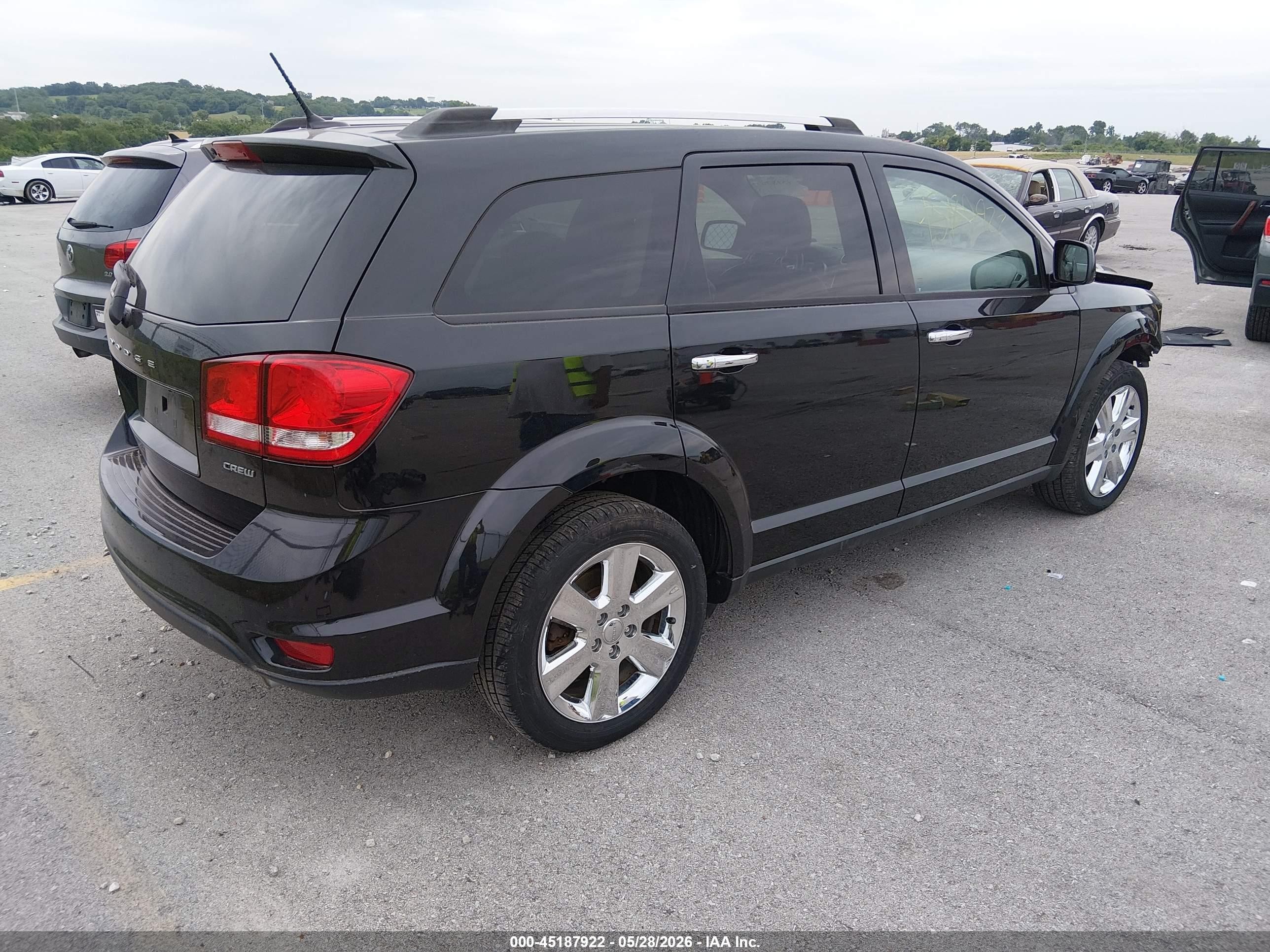 2013 Dodge Journey Crew Black vin: 3C4PDDDG7DT510372