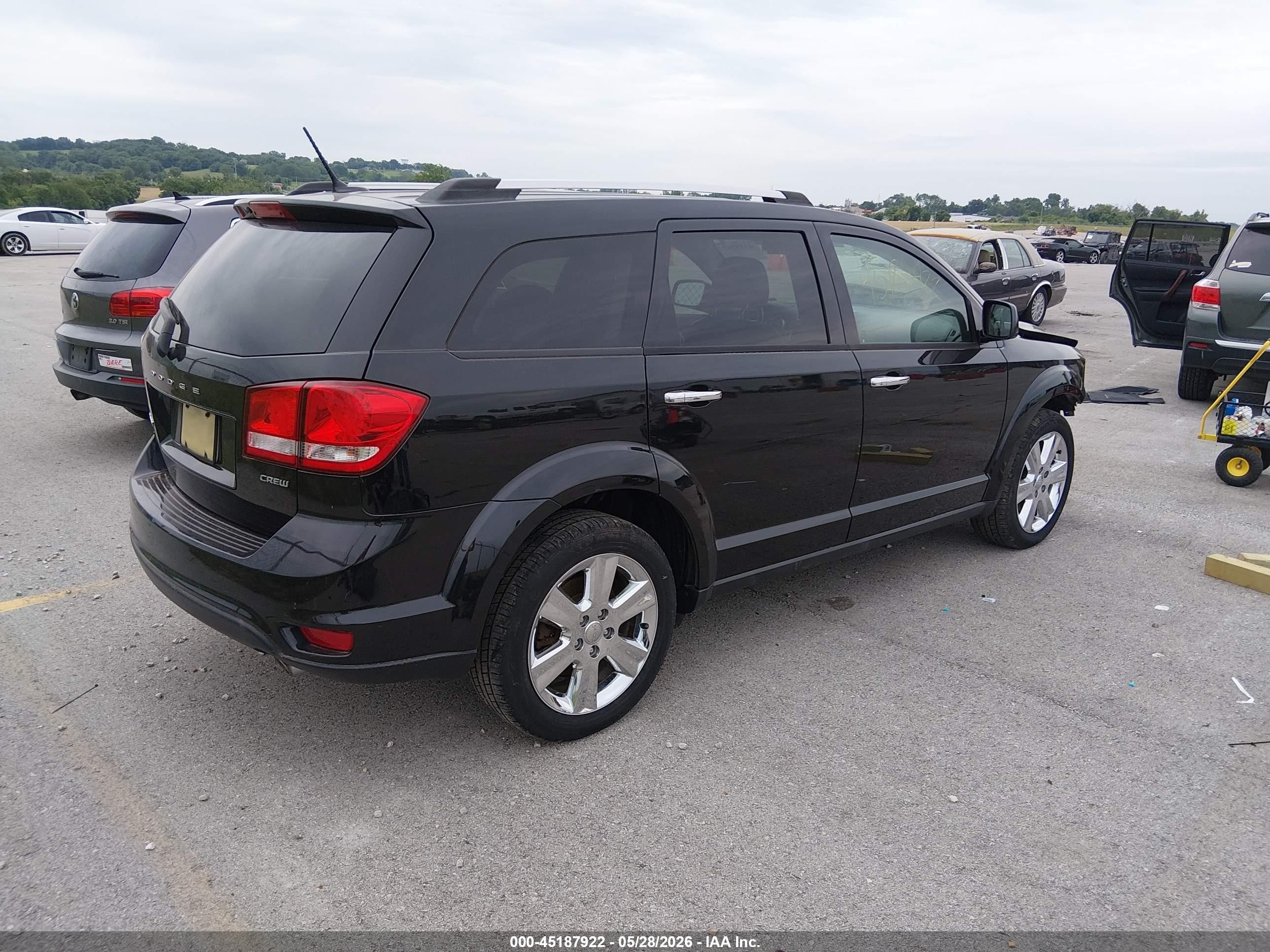2013 Dodge Journey Crew Black vin: 3C4PDDDG7DT510372