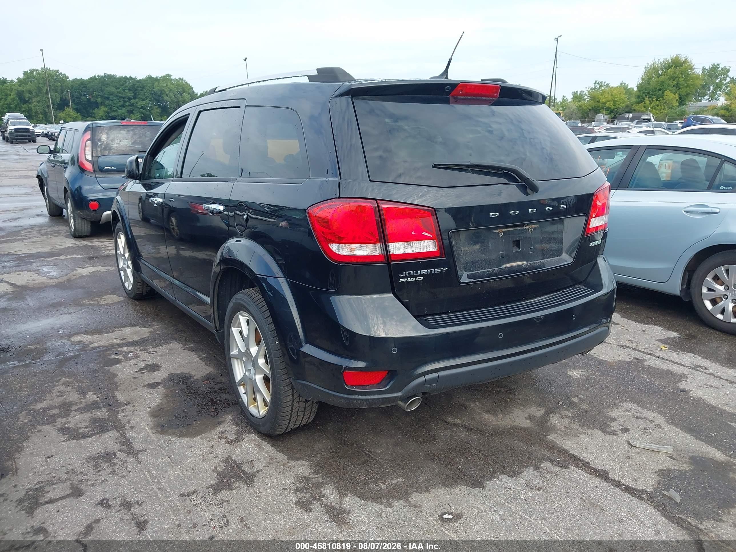 2013 Dodge Journey Crew Black vin: 3C4PDDDG7DT541556