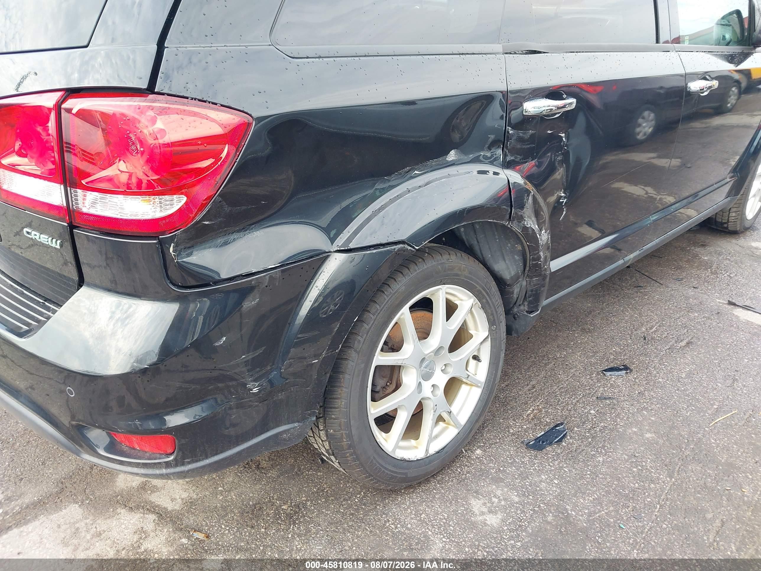 2013 Dodge Journey Crew Black vin: 3C4PDDDG7DT541556