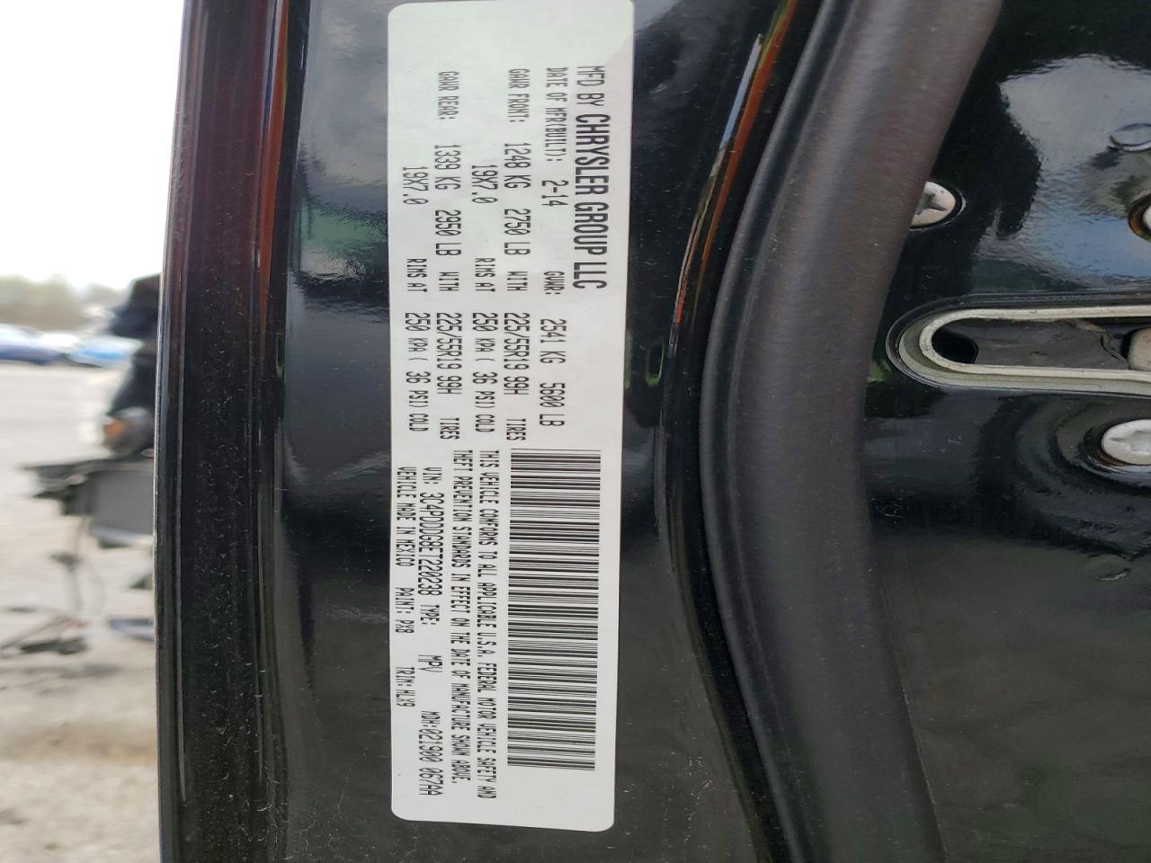 2014 Dodge Journey Limited Black vin: 3C4PDDDG8ET220238