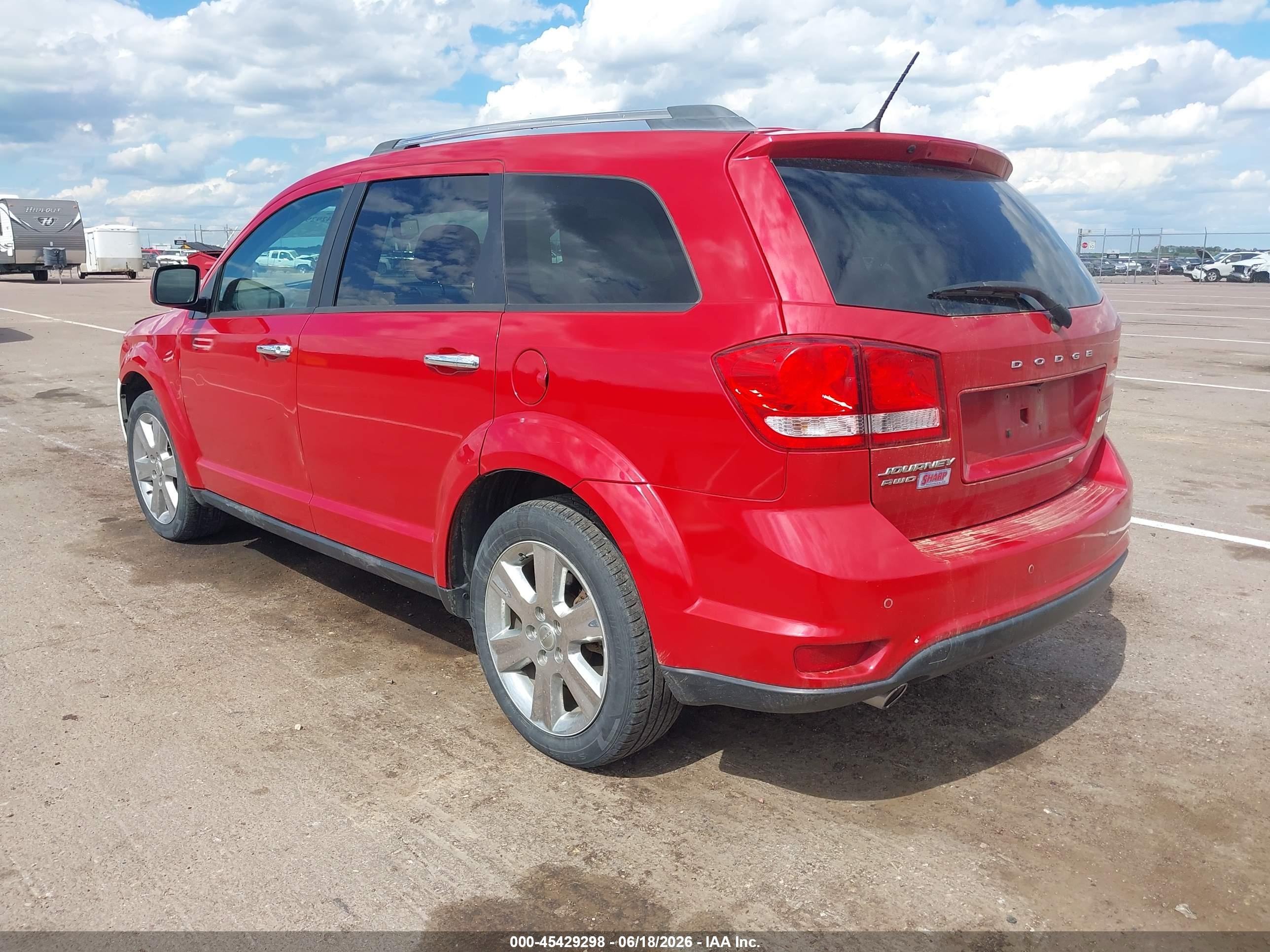 2014 Dodge Journey Limited Red vin: 3C4PDDDG9ET217283