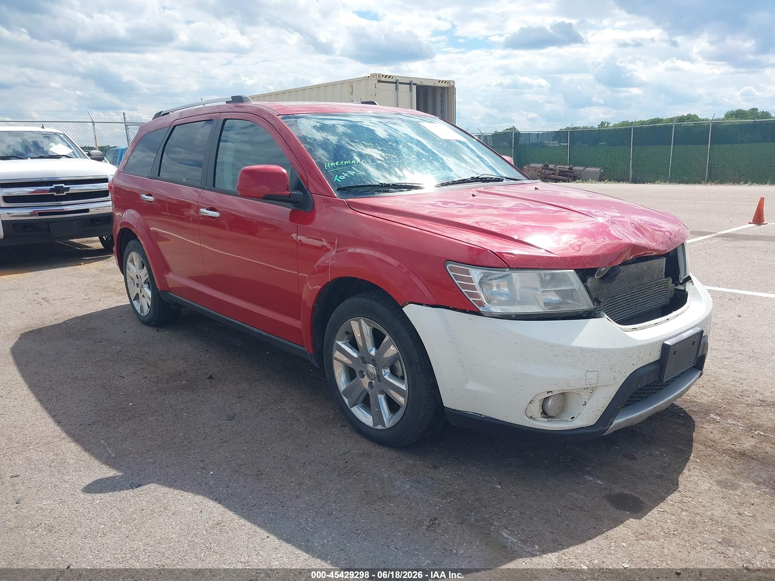 2014 Dodge Journey Limited Red vin: 3C4PDDDG9ET217283