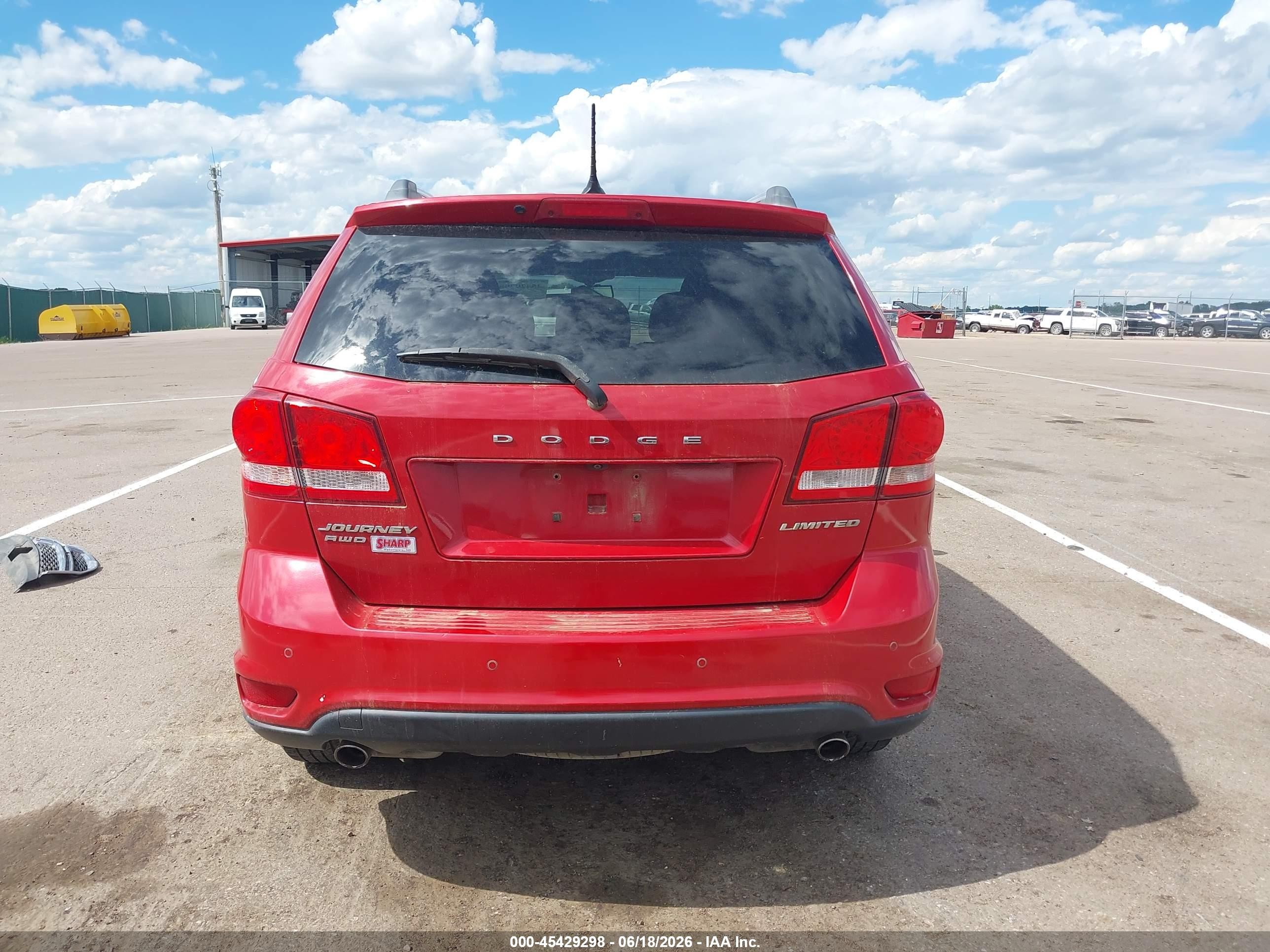 2014 Dodge Journey Limited Red vin: 3C4PDDDG9ET217283