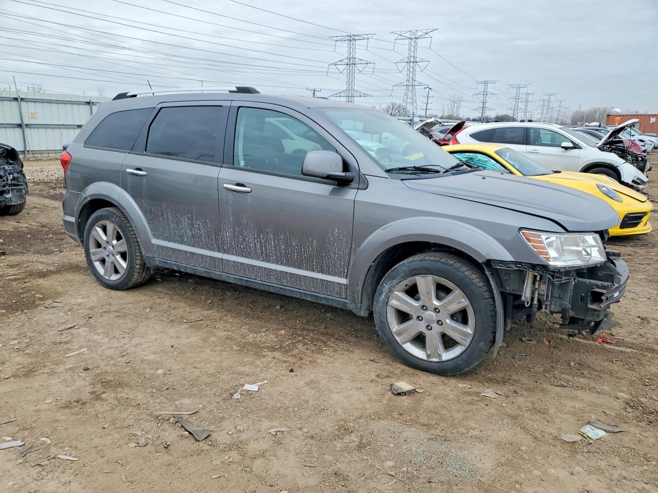 2012 Dodge Journey Gray vin: 3C4PDDDGXCT235191