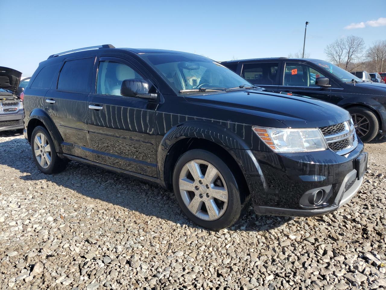2014 Dodge Journey Limited Black vin: 3C4PDDDGXET154145 Damage: Right Rear Door, Dent(S) W/ Paint Dmg, > 12 Inches