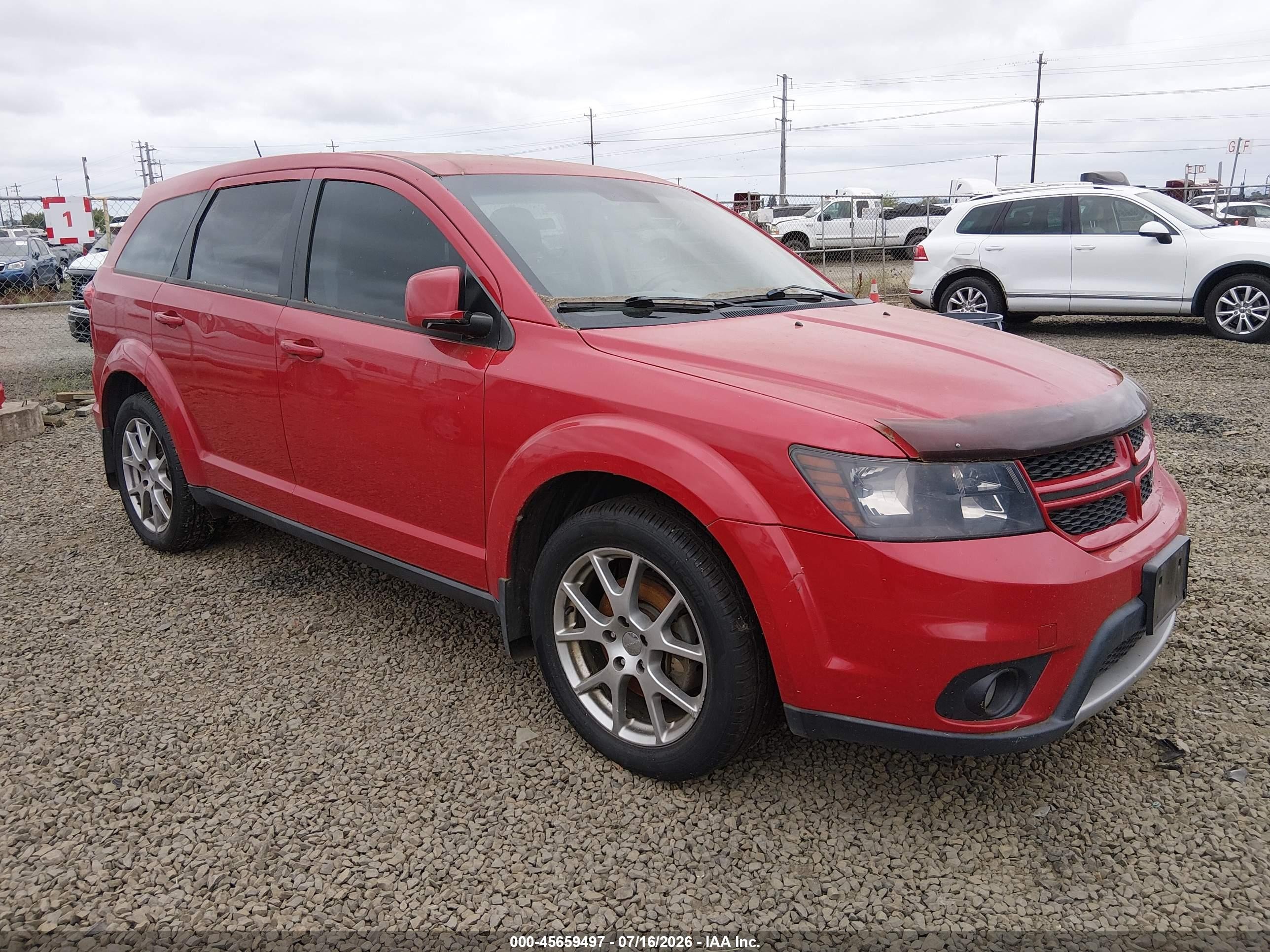2014 Dodge Journey R/t Красный vin: 3C4PDDEG0ET185564