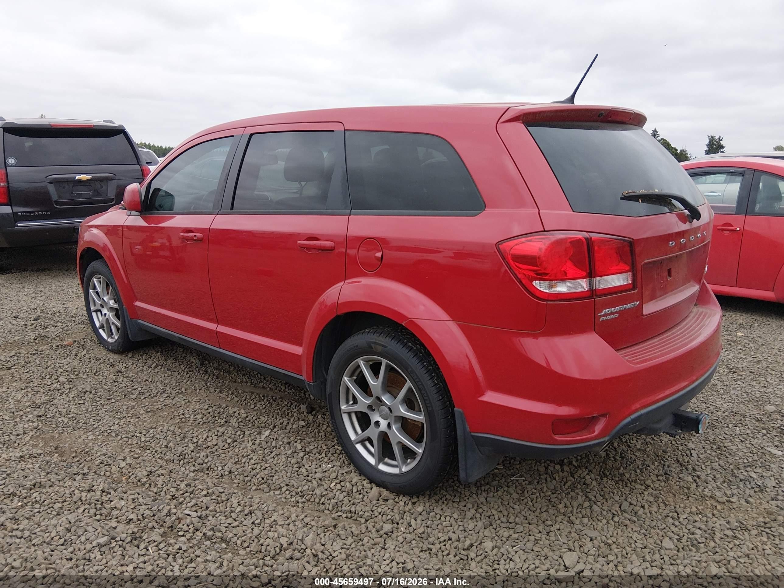 2014 Dodge Journey R/t Красный vin: 3C4PDDEG0ET185564