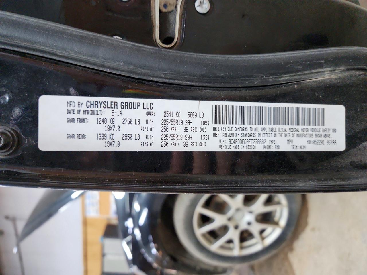 2014 Dodge Journey R/t Black vin: 3C4PDDEG0ET278682