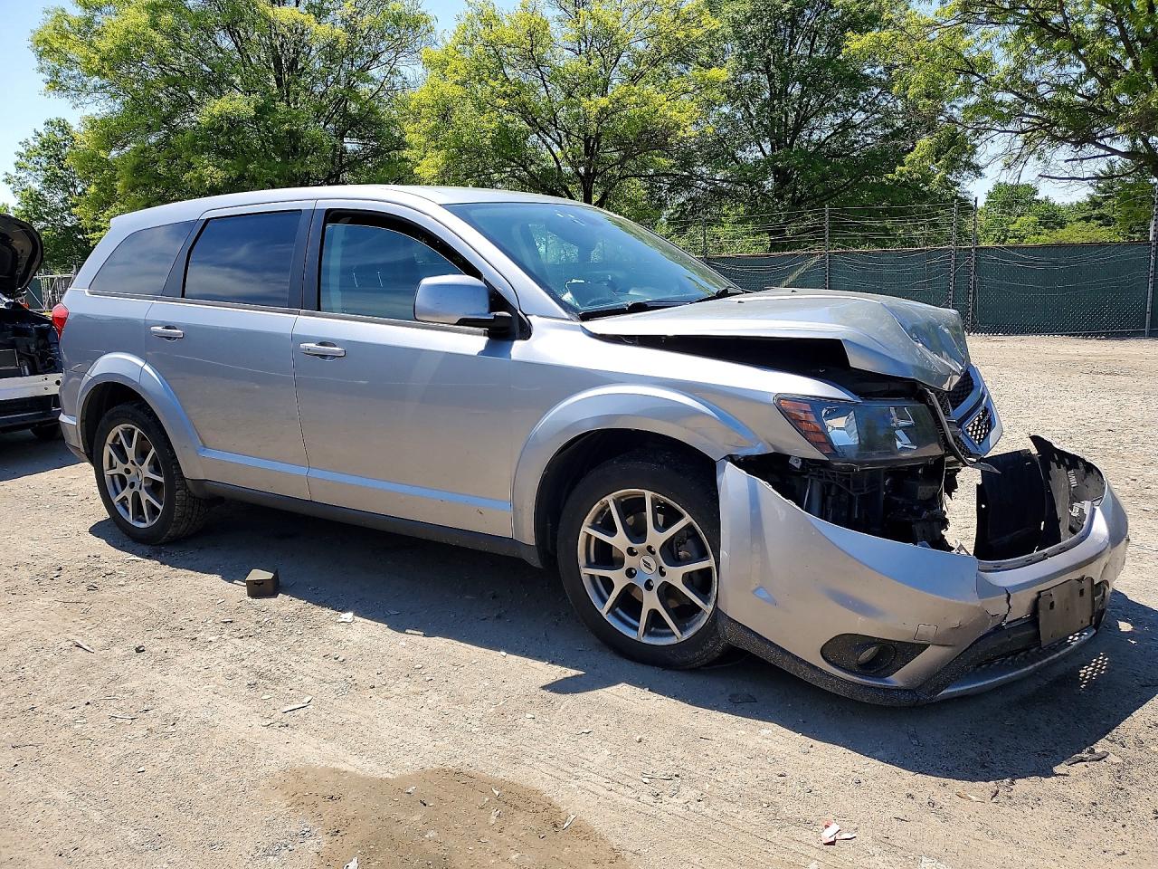 2018 Dodge Journey Gt Silver vin: 3C4PDDEG0JT523278