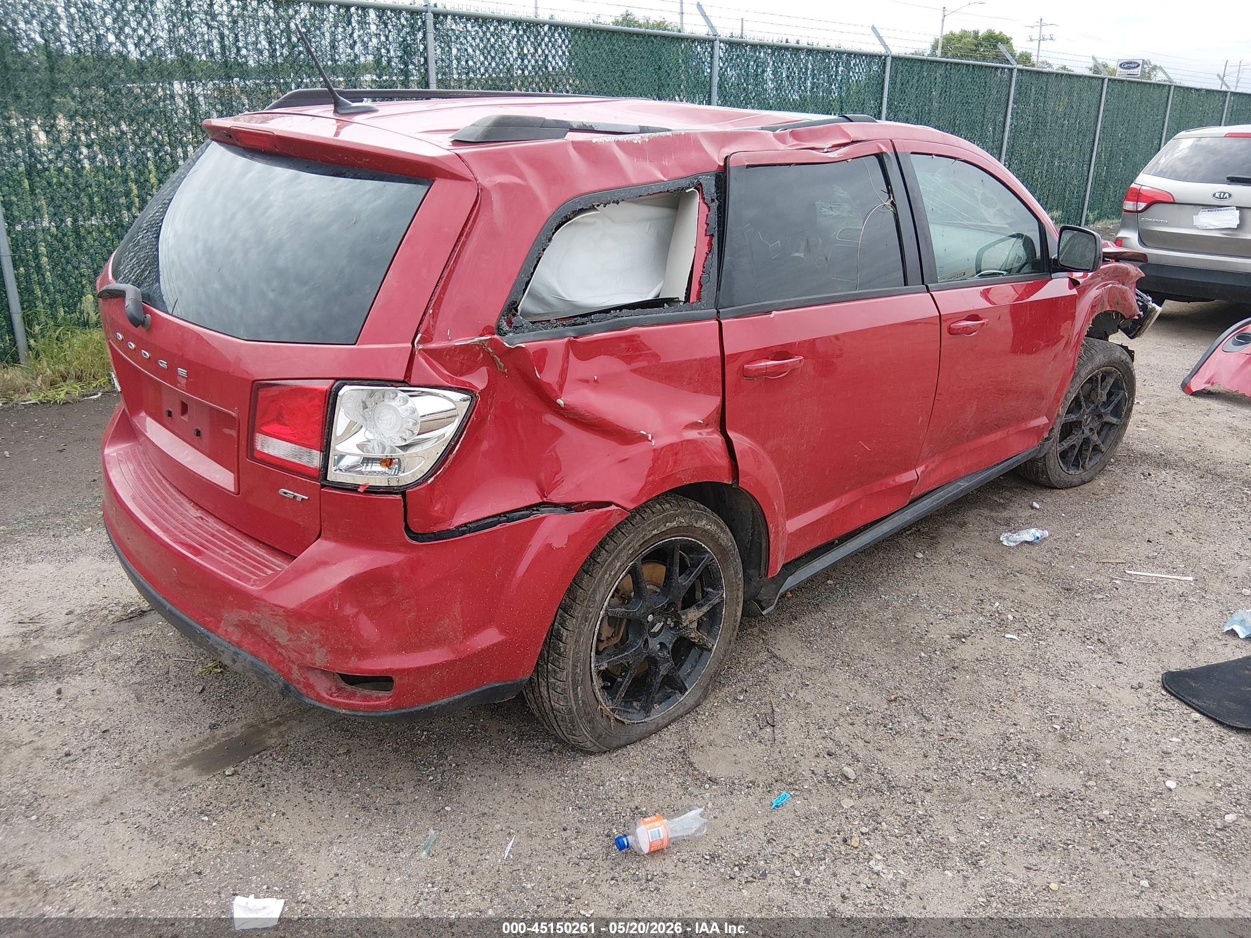 2018 Dodge Journey Gt Awd Red vin: 3C4PDDEG1JT421925