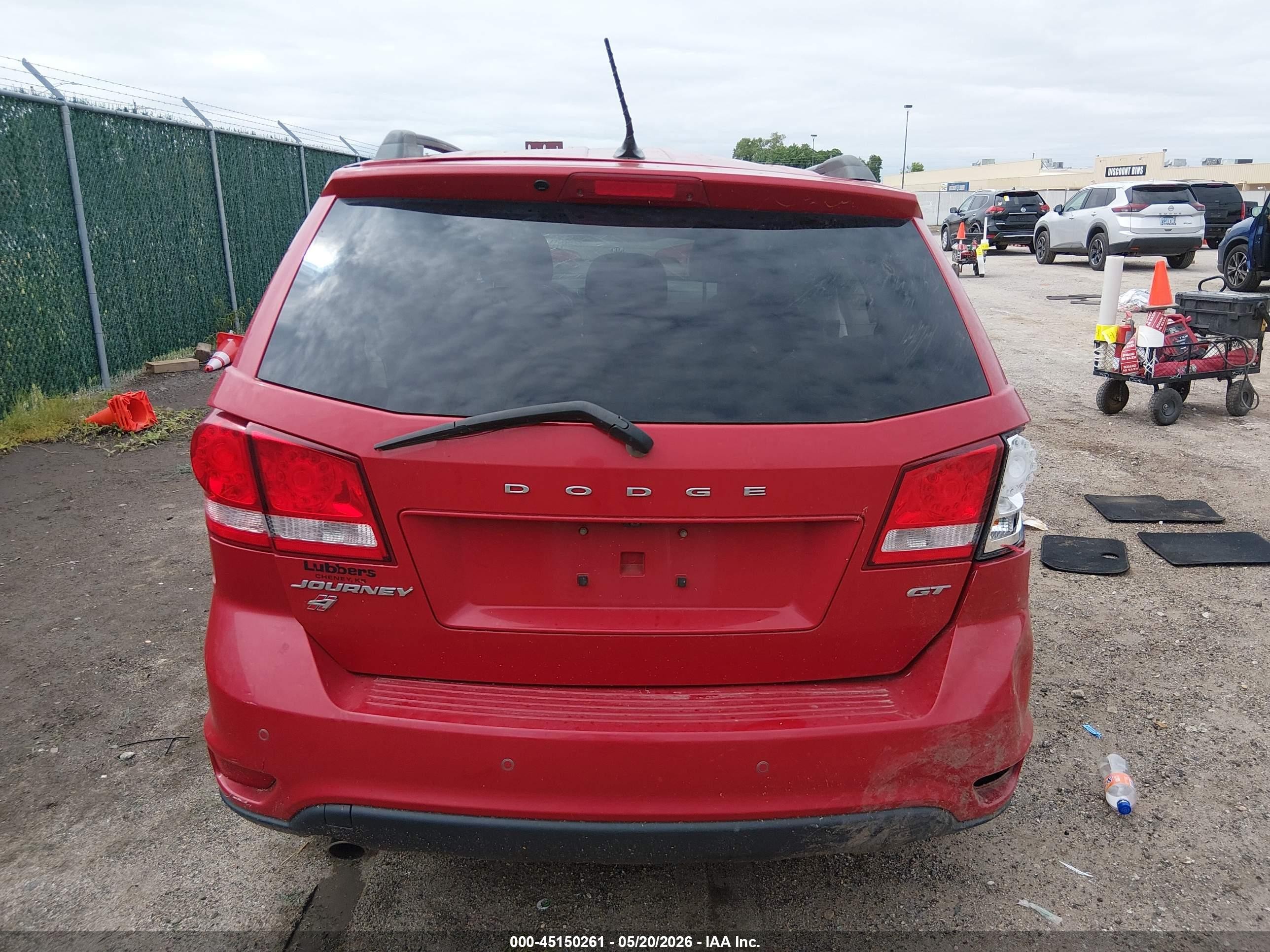 2018 Dodge Journey Gt Awd Red vin: 3C4PDDEG1JT421925