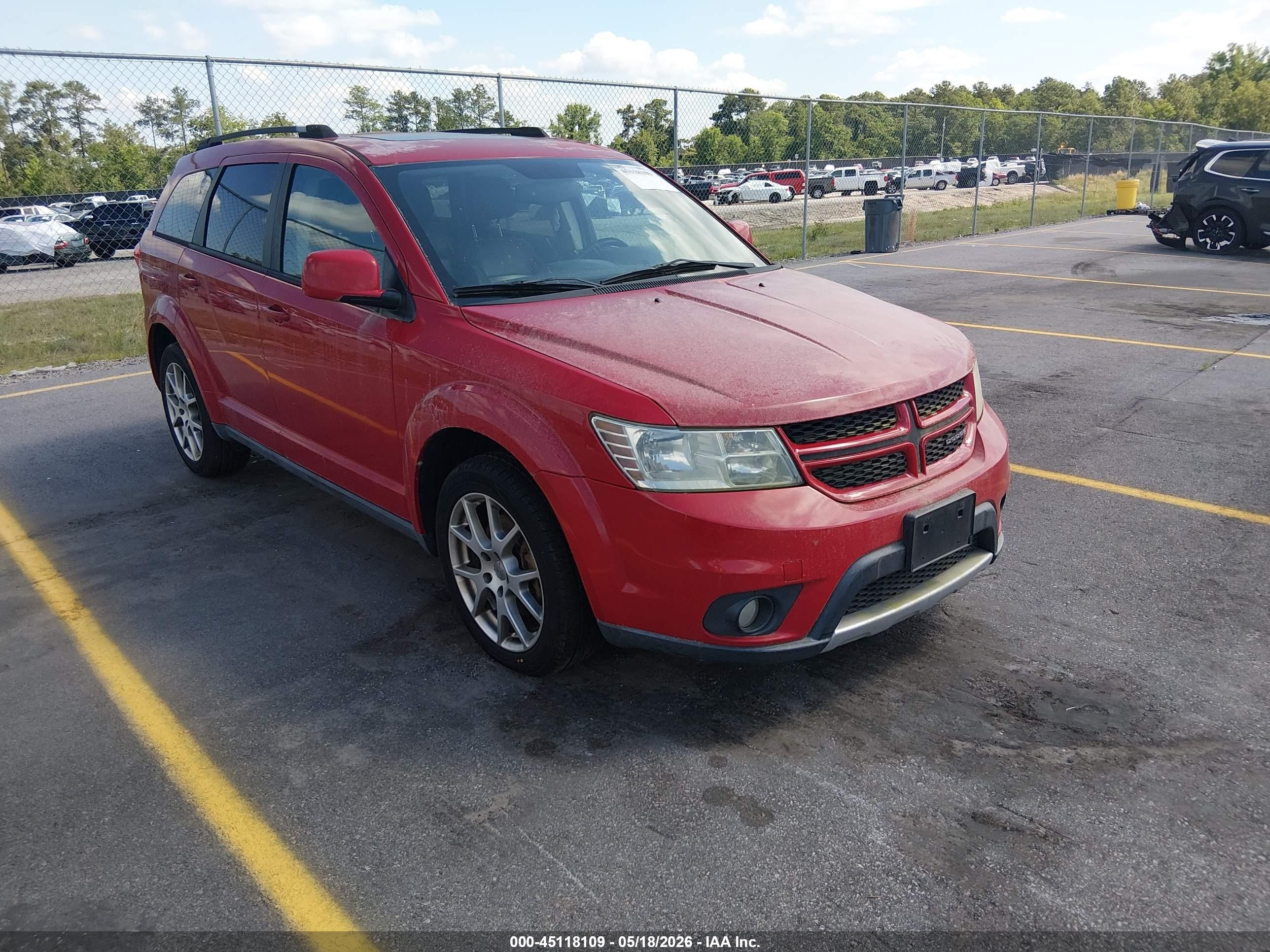 2013 Dodge Journey R/t Red vin: 3C4PDDEG2DT590078