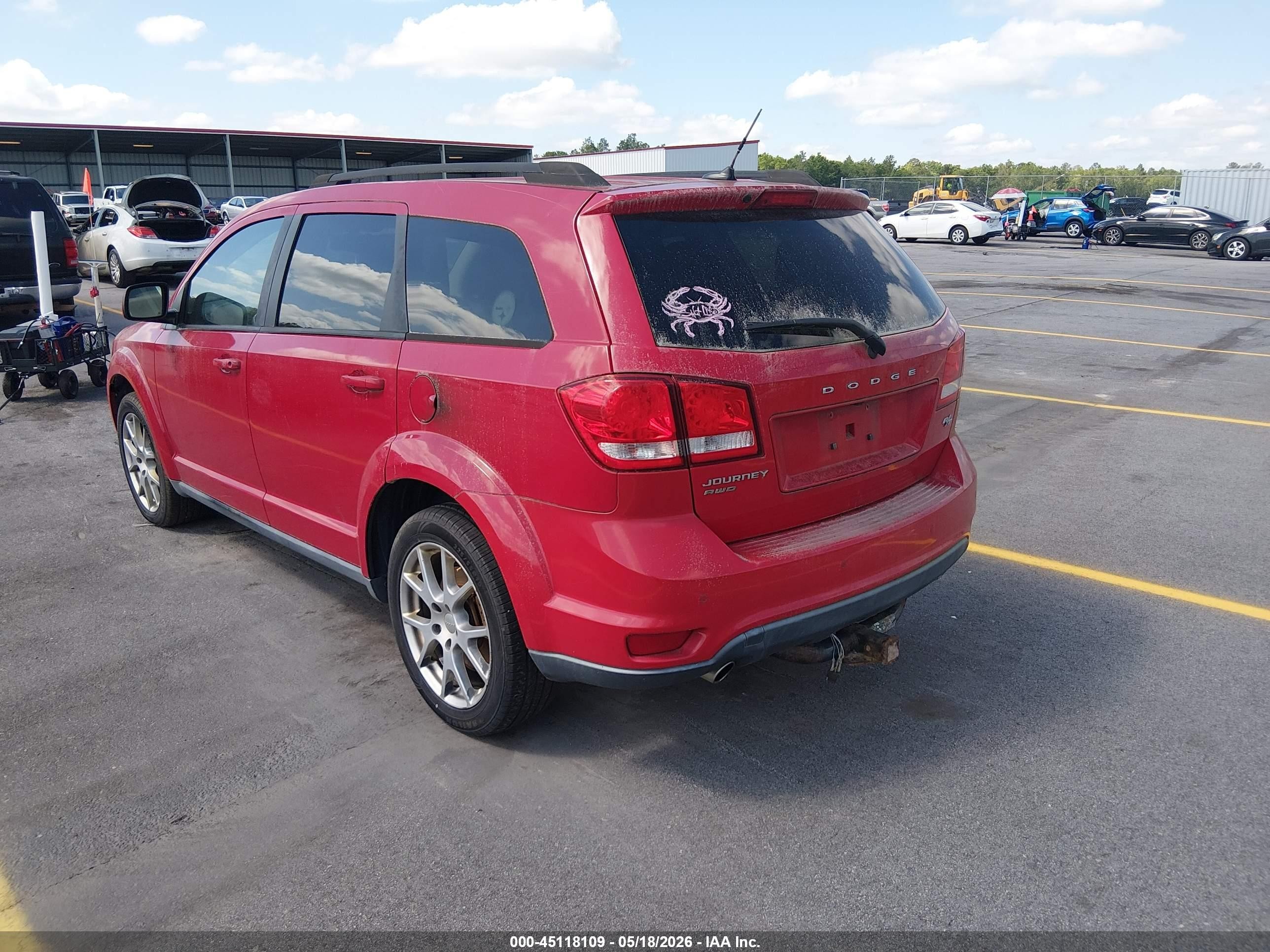 2013 Dodge Journey R/t Red vin: 3C4PDDEG2DT590078
