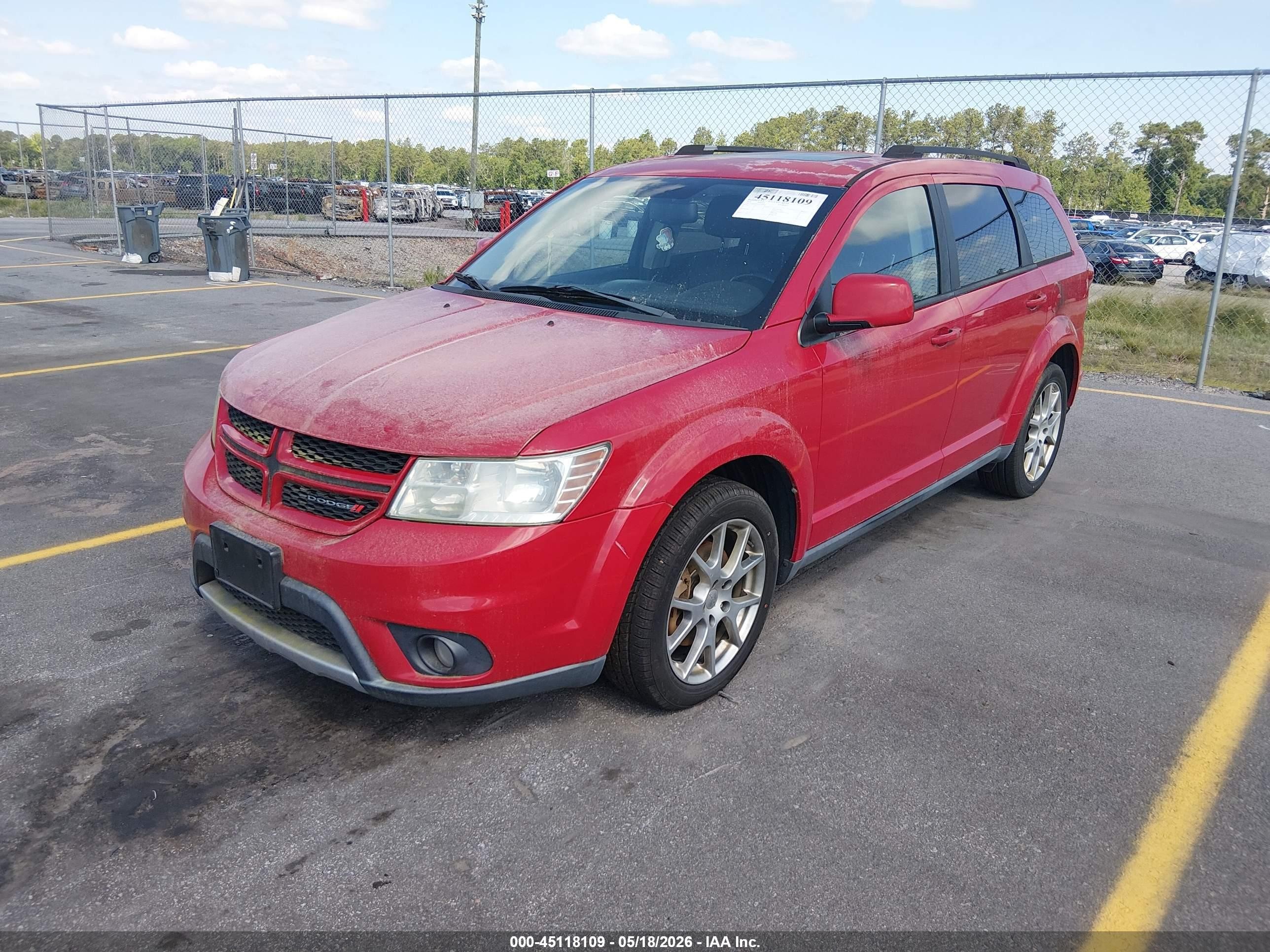 2013 Dodge Journey R/t Red vin: 3C4PDDEG2DT590078