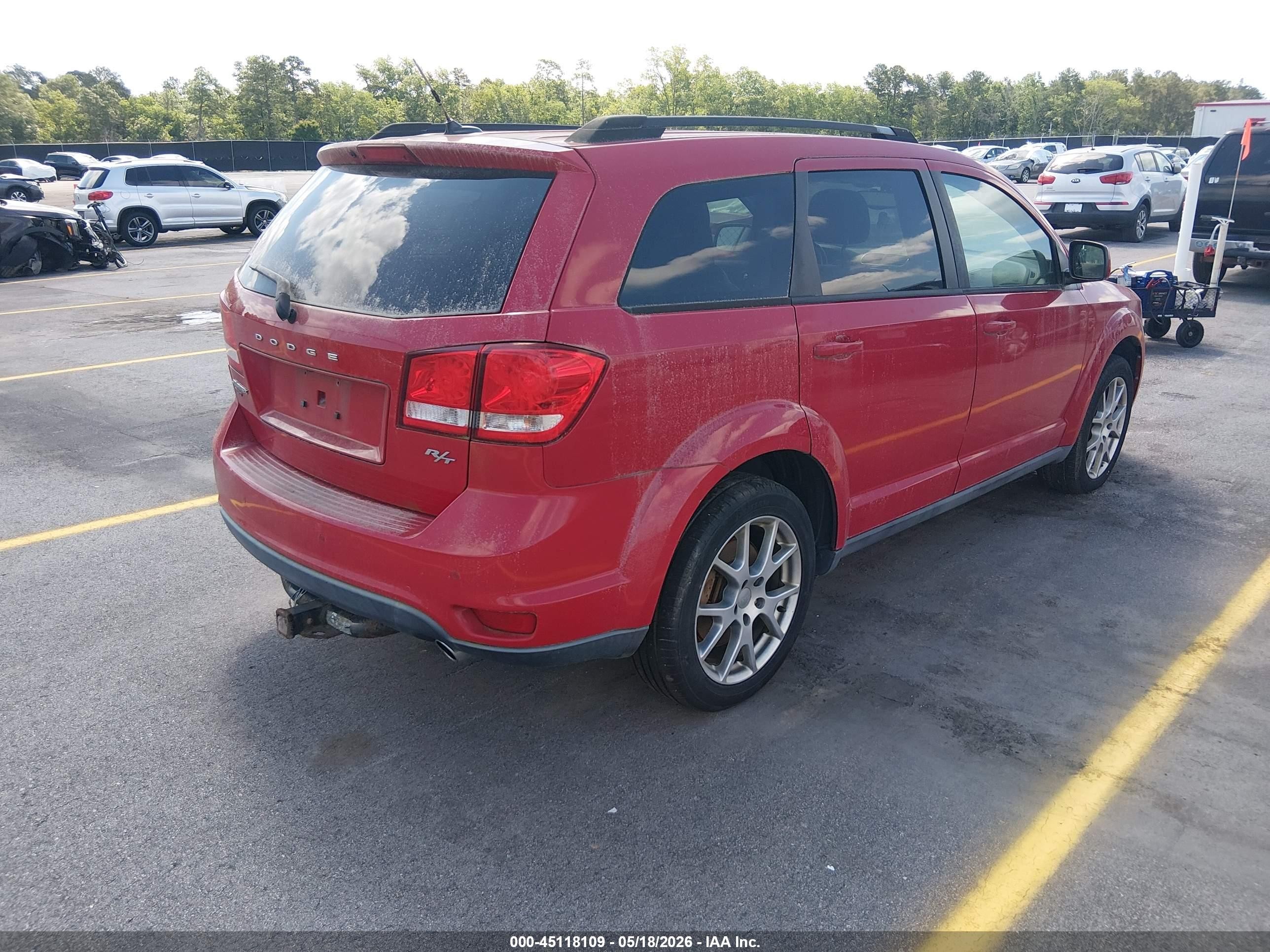 2013 Dodge Journey R/t Red vin: 3C4PDDEG2DT590078