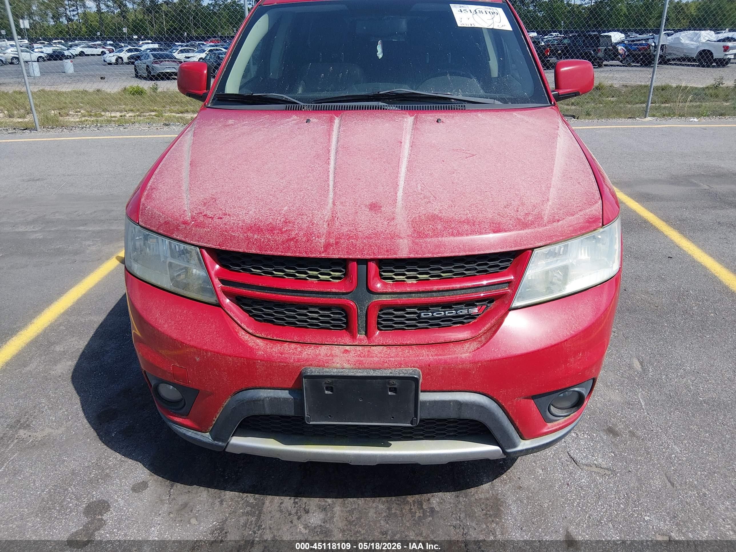 2013 Dodge Journey R/t Red vin: 3C4PDDEG2DT590078
