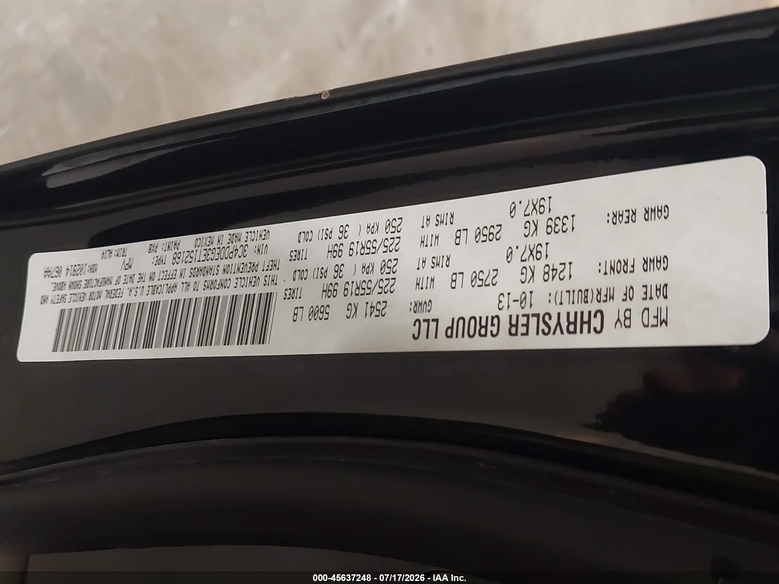 2014 Dodge Journey R/t Black vin: 3C4PDDEG3ET152168