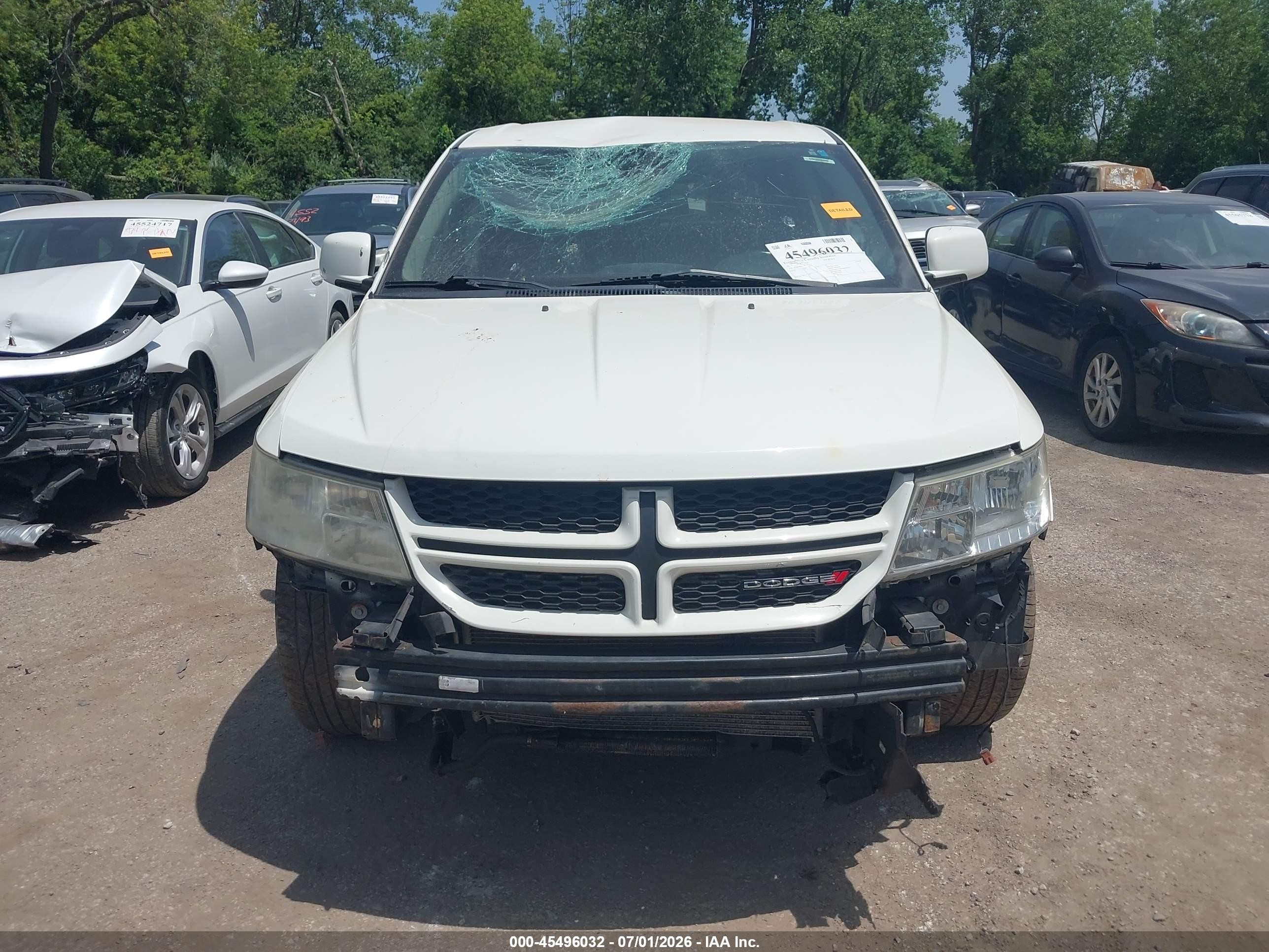 2014 Dodge Journey R/t White vin: 3C4PDDEG3ET278935