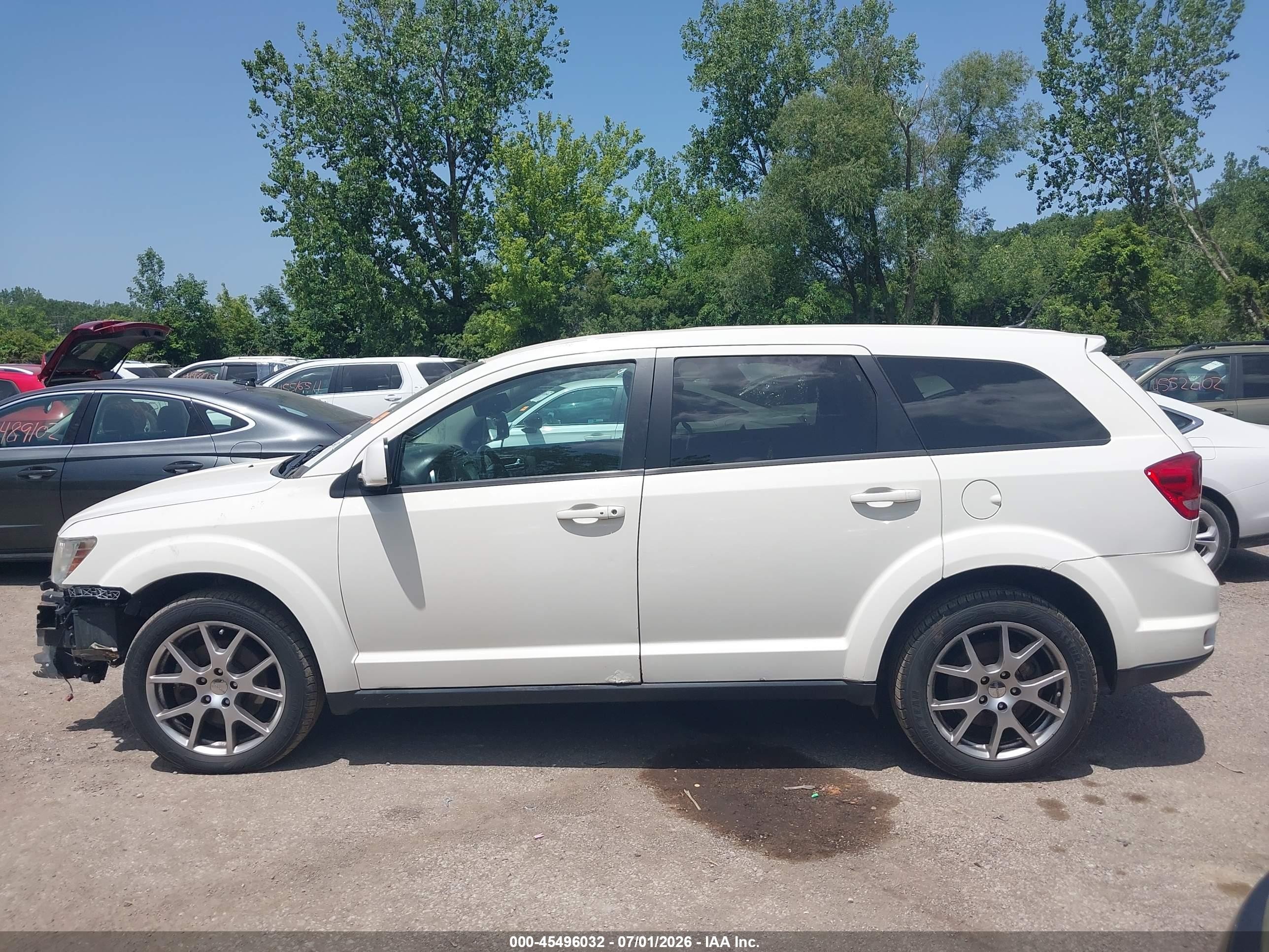 2014 Dodge Journey R/t White vin: 3C4PDDEG3ET278935