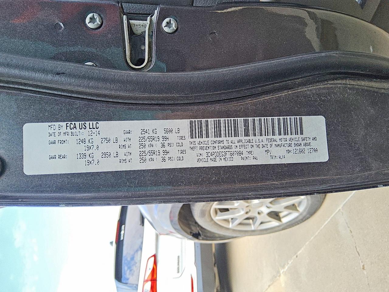 2015 Dodge Journey R/t Gray vin: 3C4PDDEG3FT607084